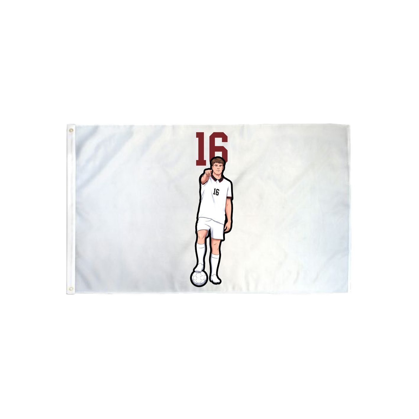 3x5 Flag — Number Top in Classic