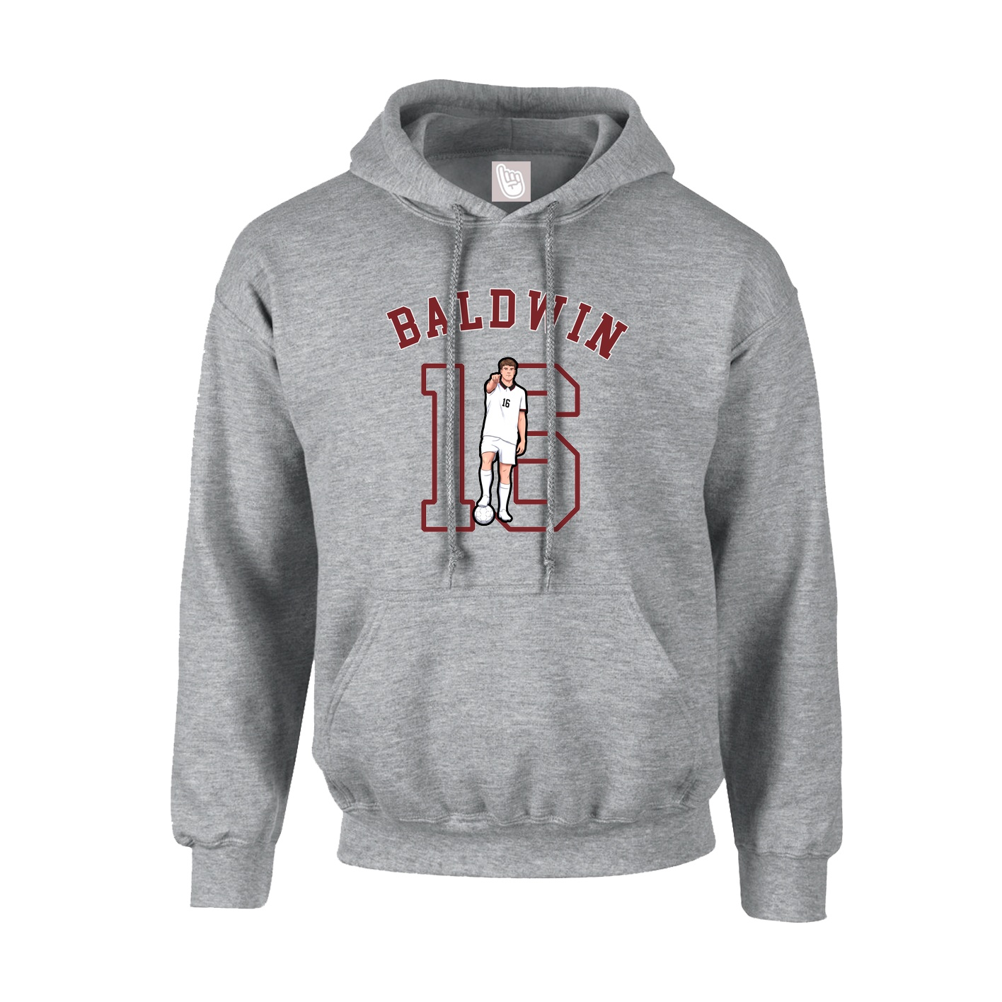 Youth Hoodie — Shirsey Arch in Grey