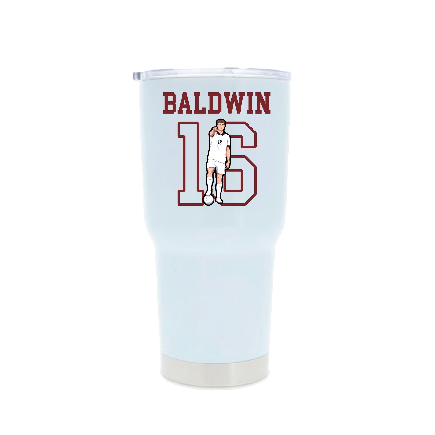 30oz Stainless Steel Tumbler — Shirsey in White