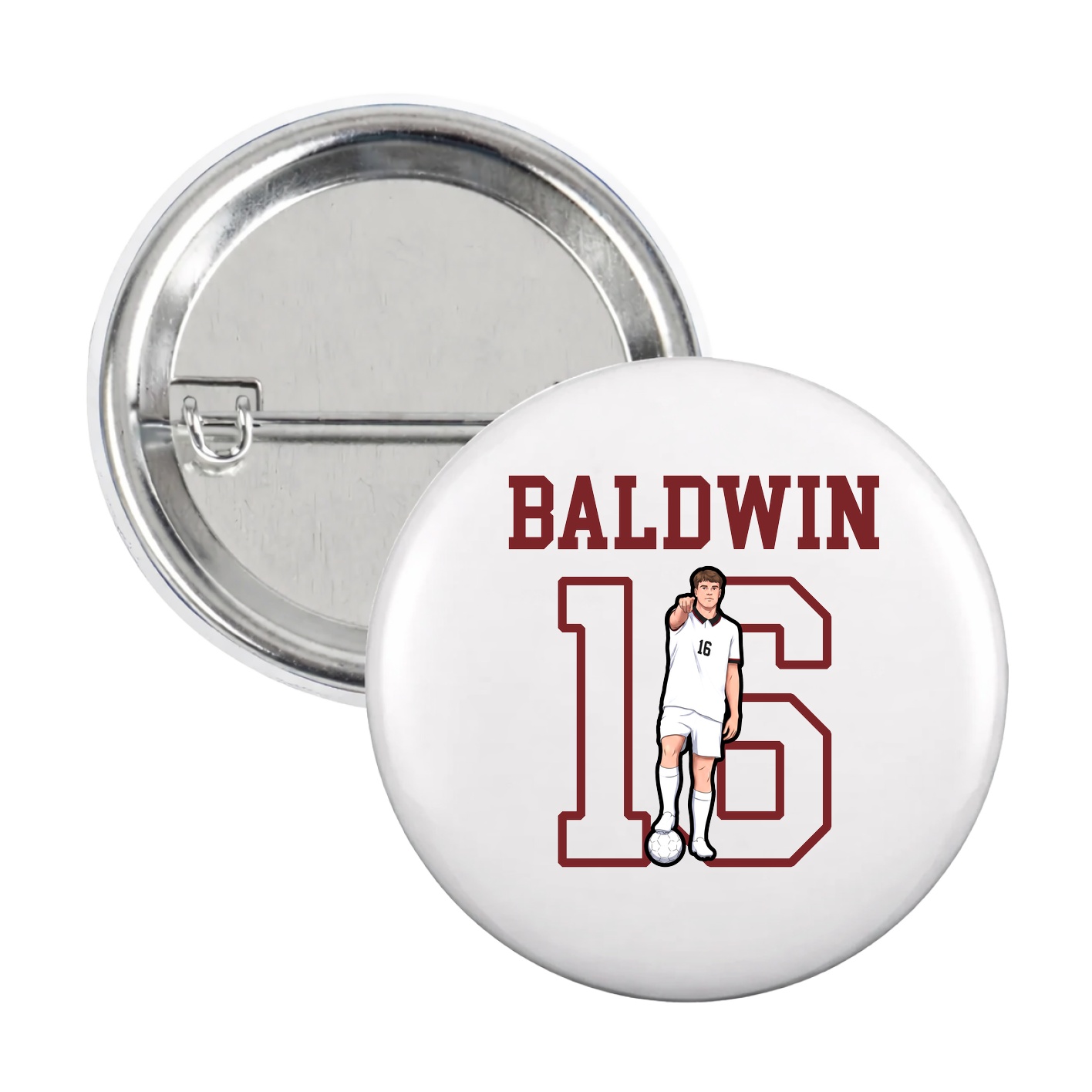 Game Day Button — Shirsey in White