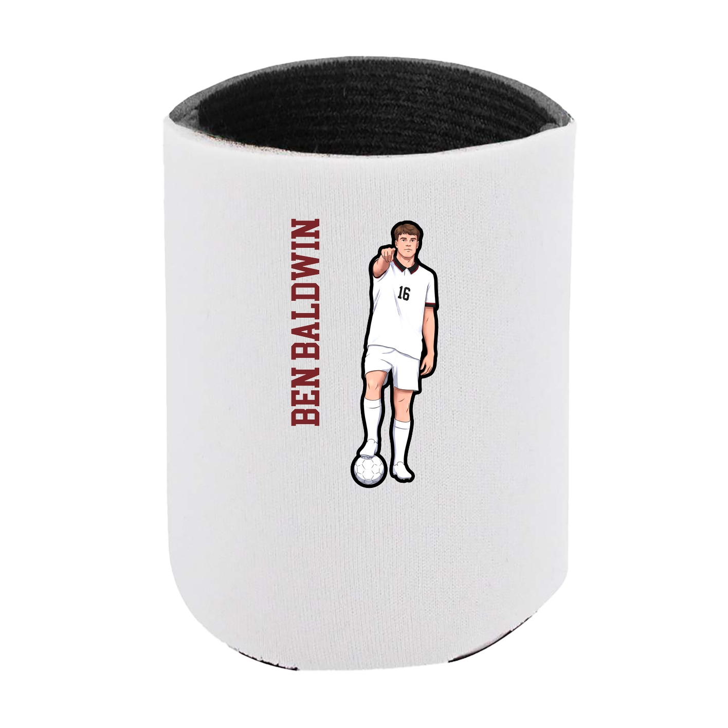 Can Holder — Name Vertical in White