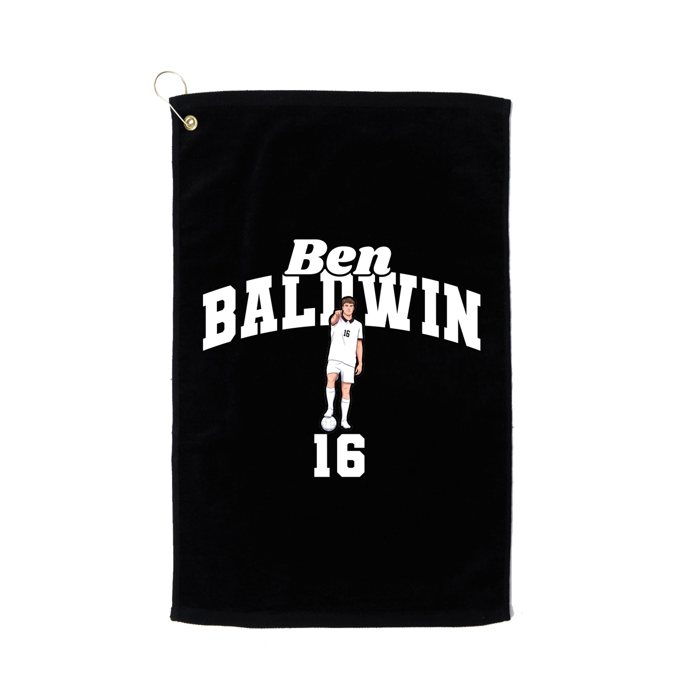 Golf Towel — Signature Arch in Black