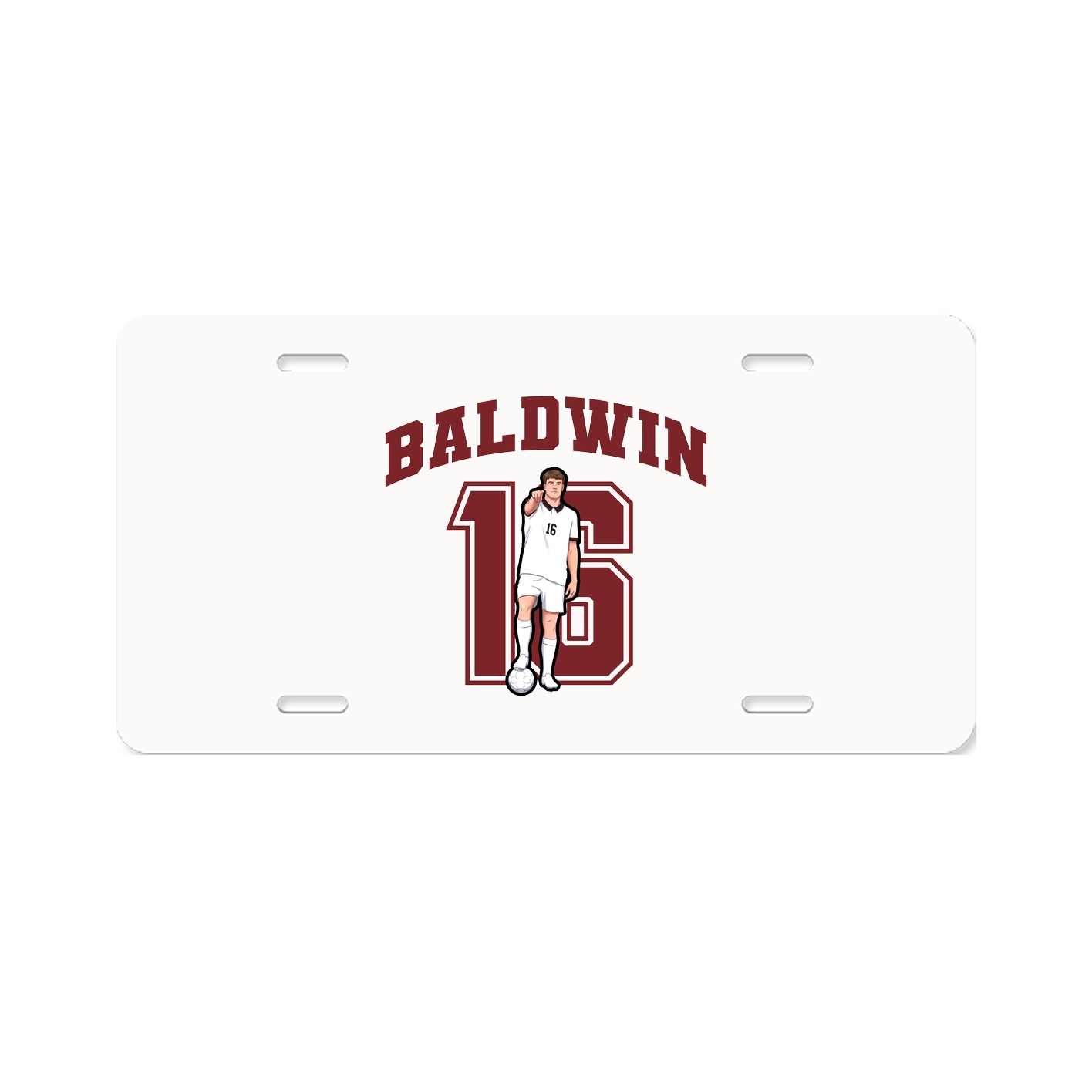 License Plate — Number in Classic