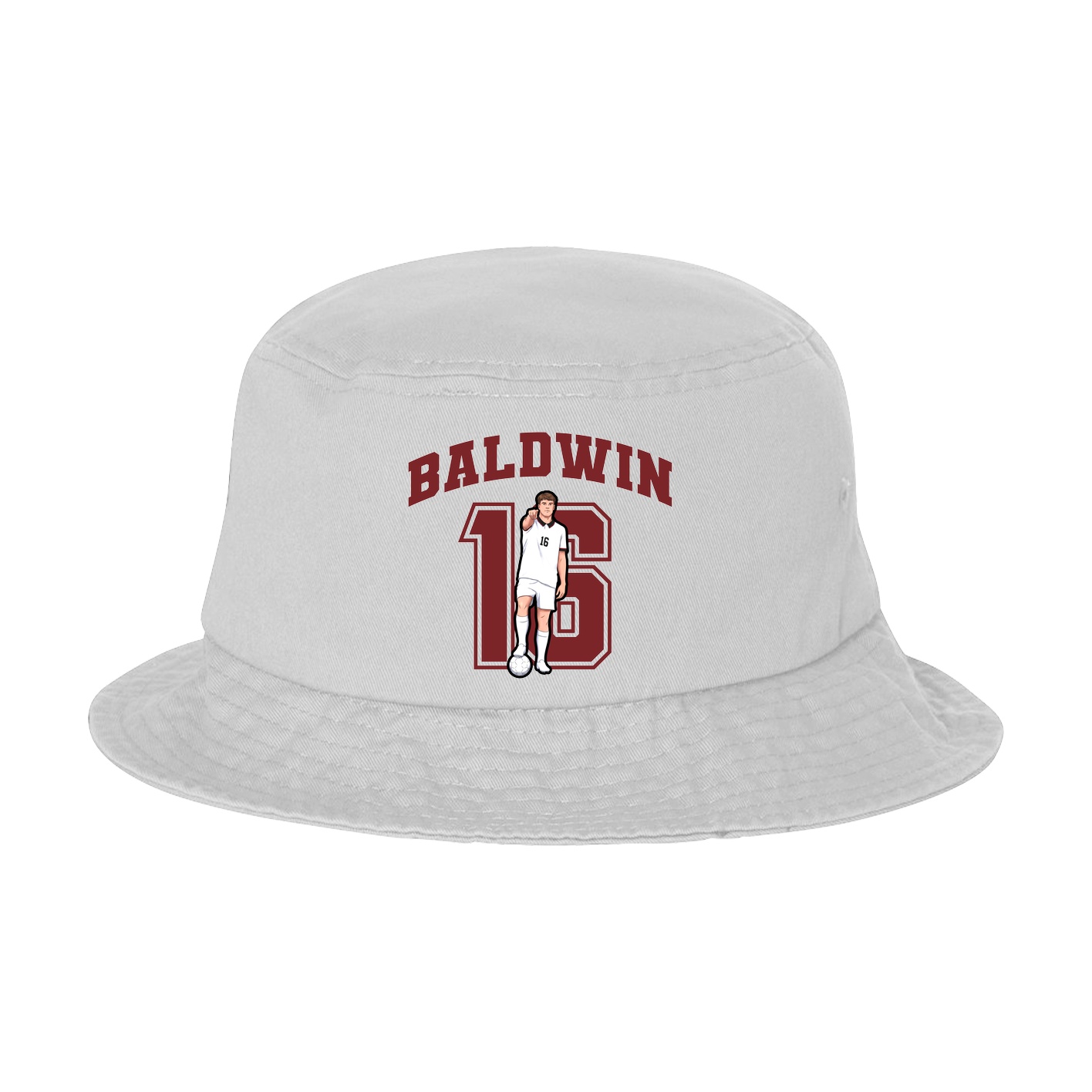 Bucket Cap — Number in White