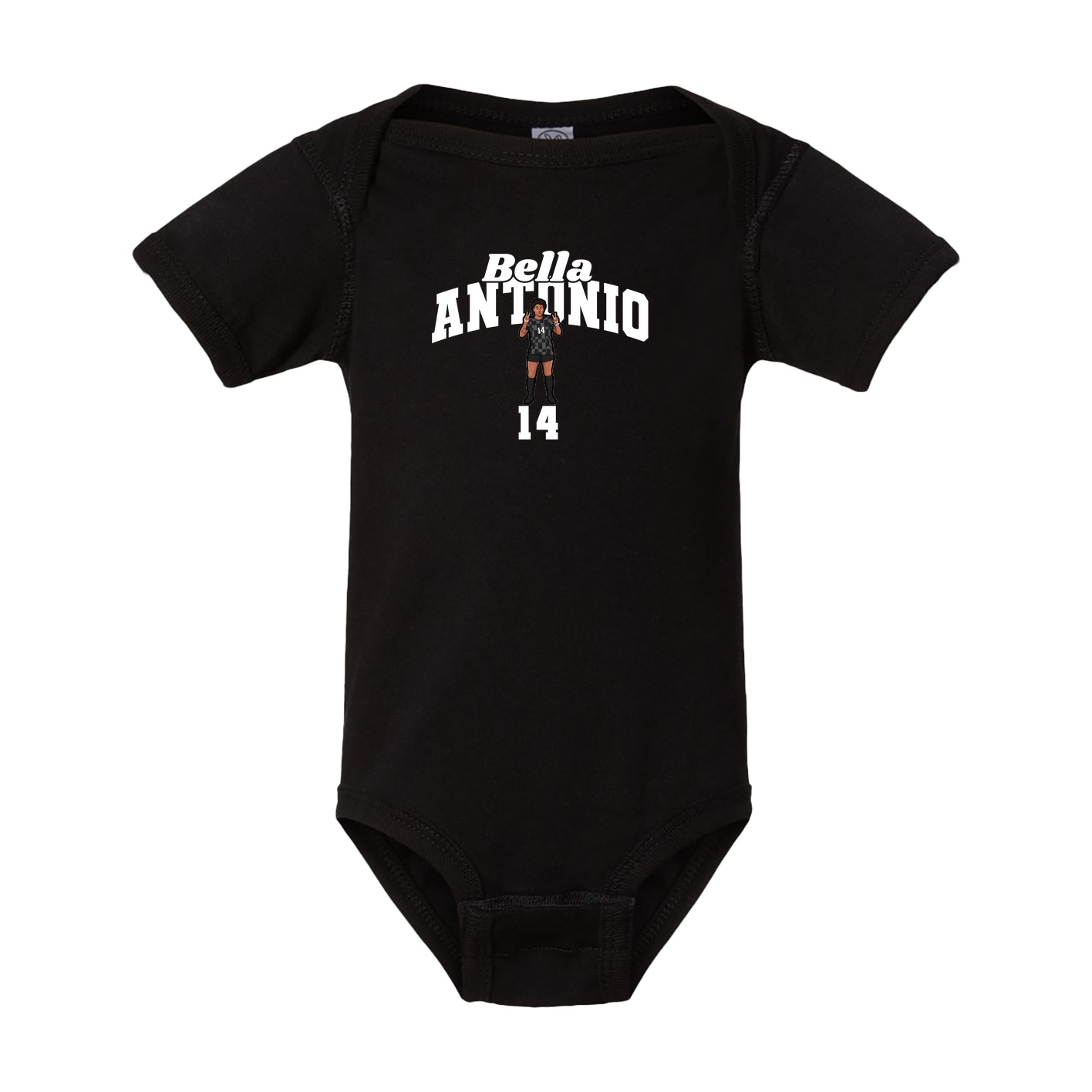 Baby Onesie — Signature Arch in Black