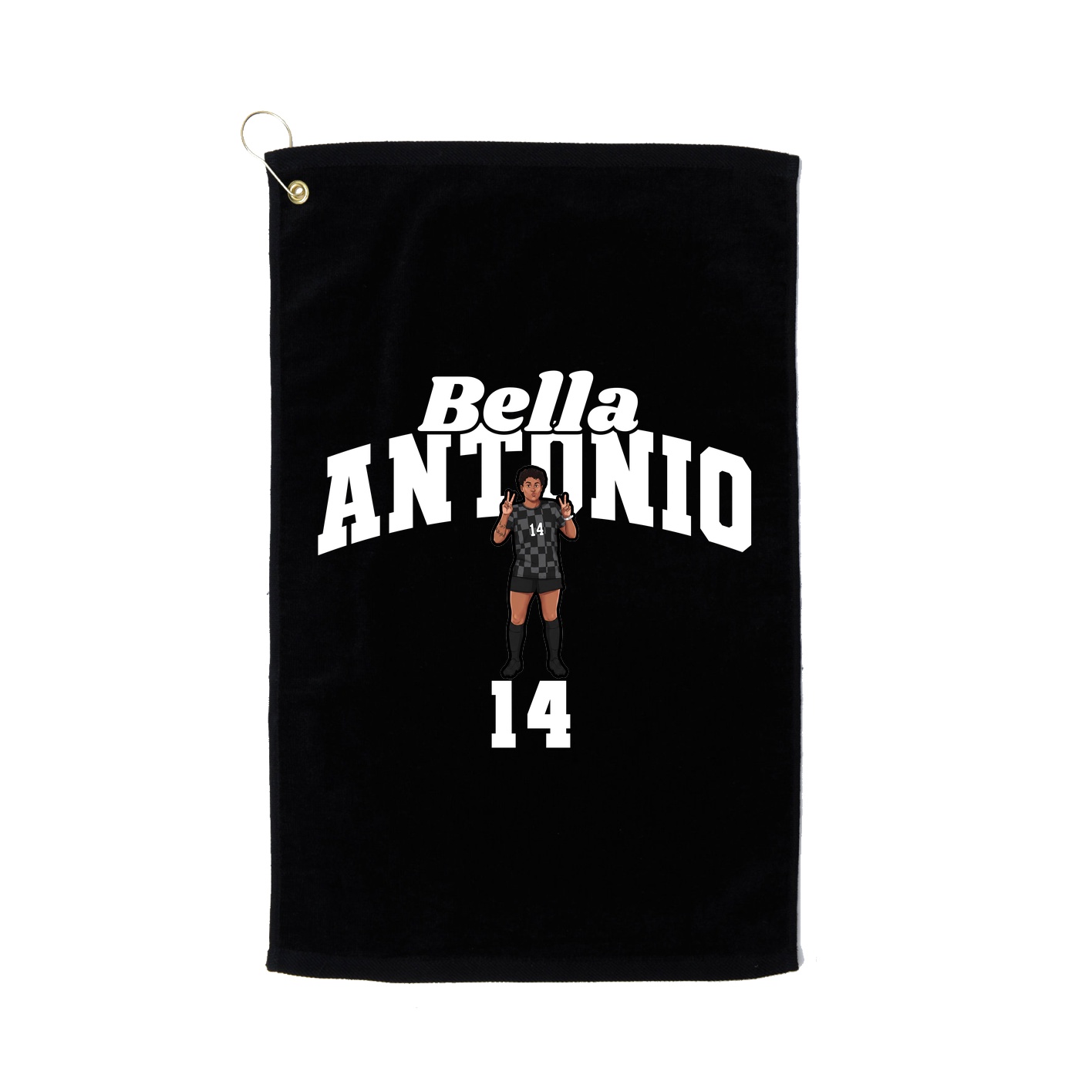 Golf Towel — Signature Arch in Black