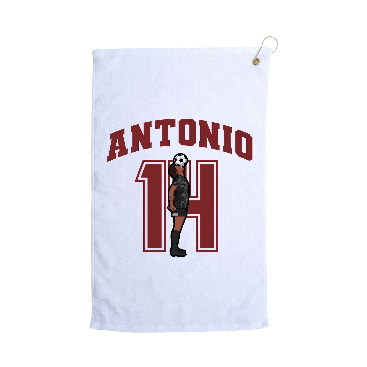Golf Towel — Number in White