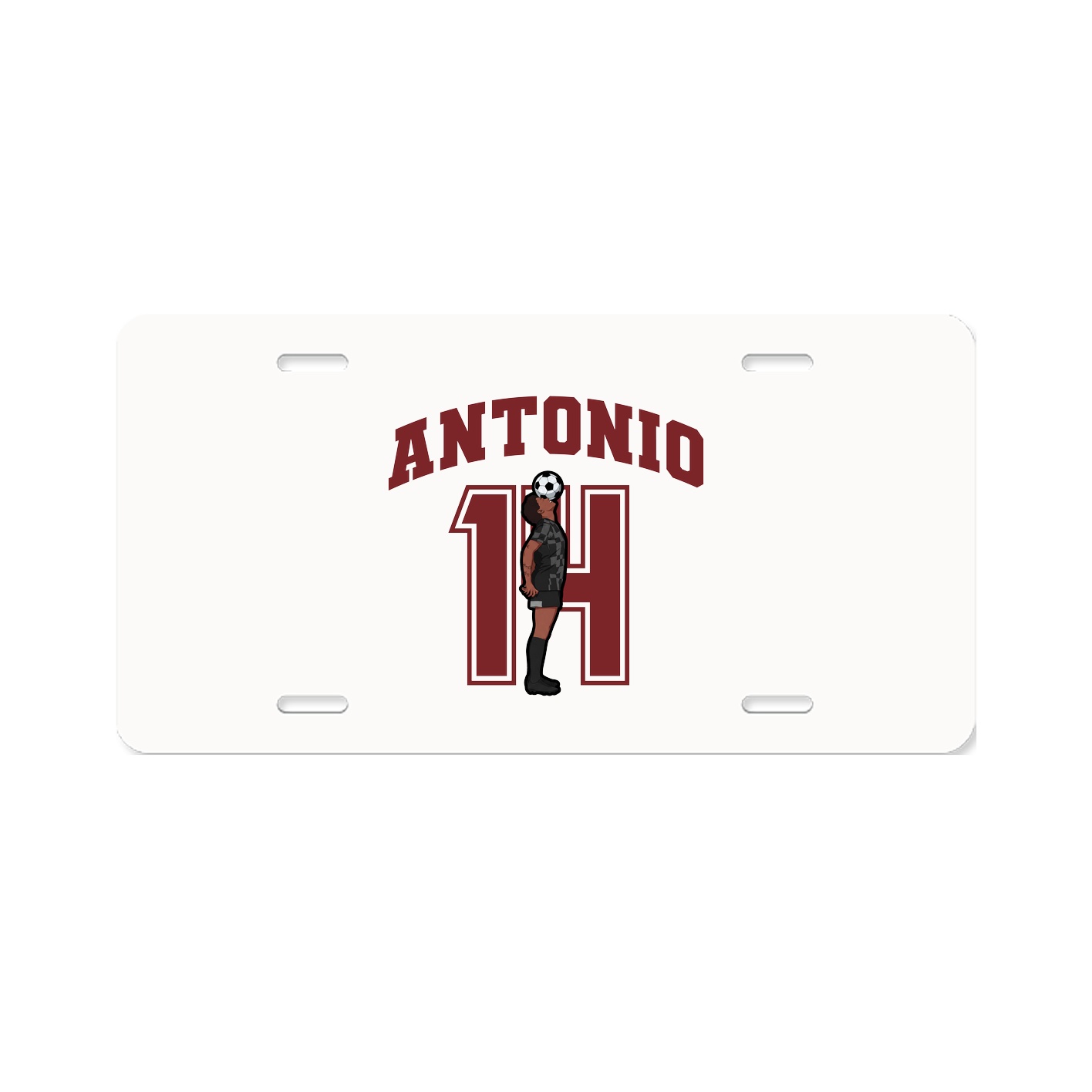 License Plate — Number in Classic