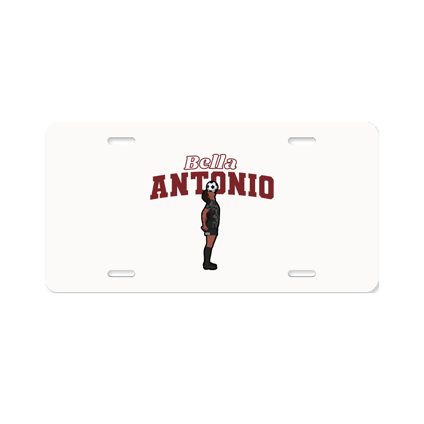 License Plate — Name Arch in Classic