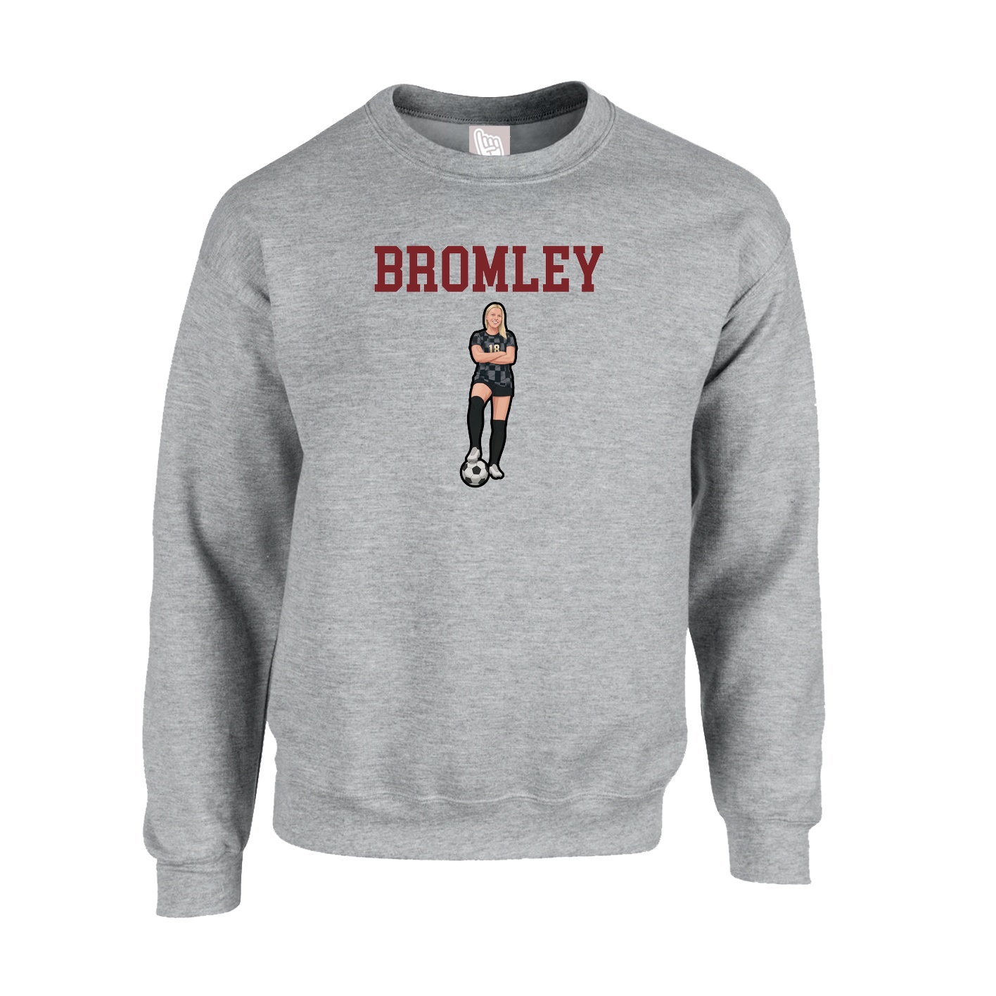Fleece Crew — Shirsey in Grey