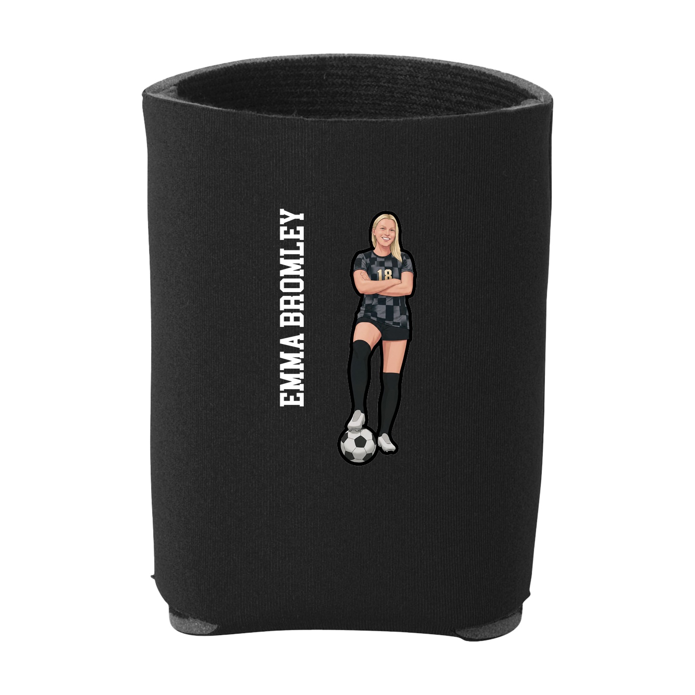 Can Holder — Name Vertical in Black