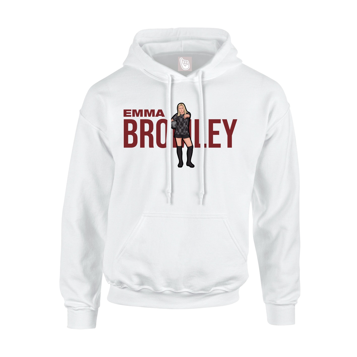 Hoodie — Player Name in White