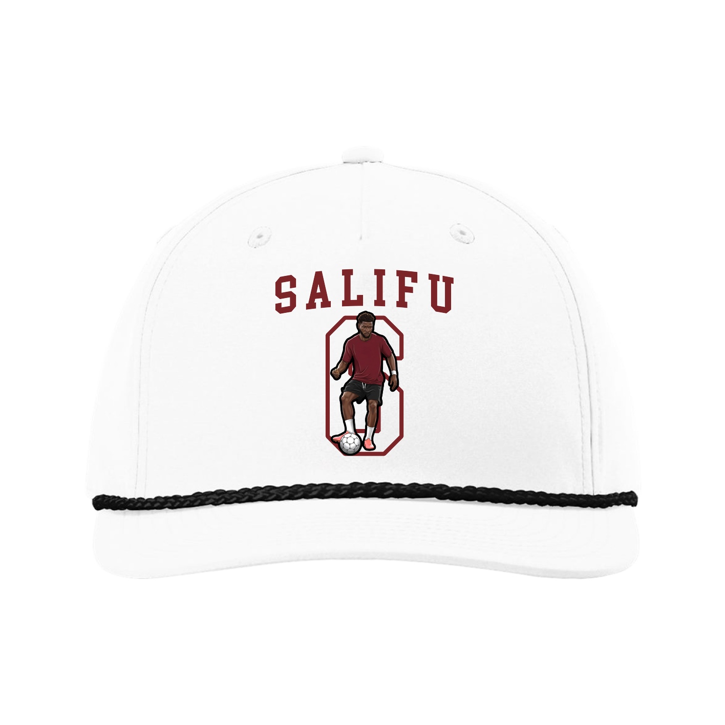 Five-Panel Classic Rope Cap — Shirsey in White