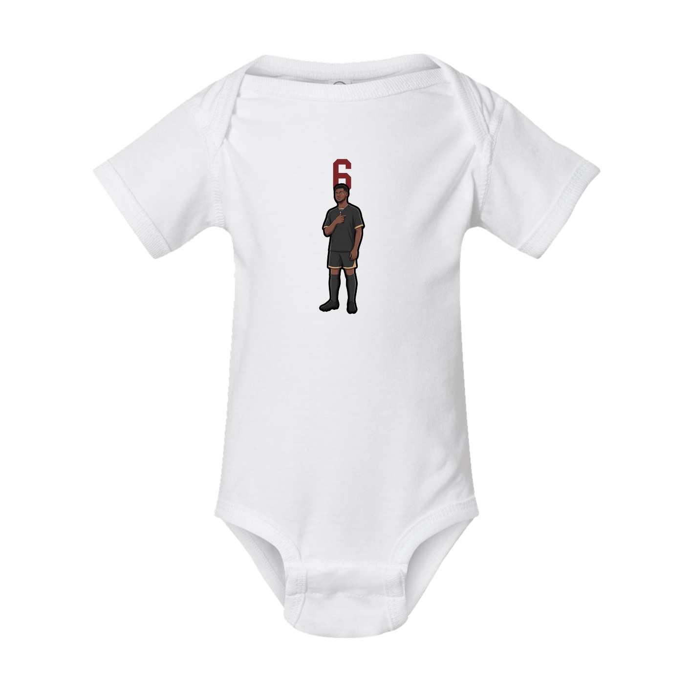 Baby Onesie — Number Top in White