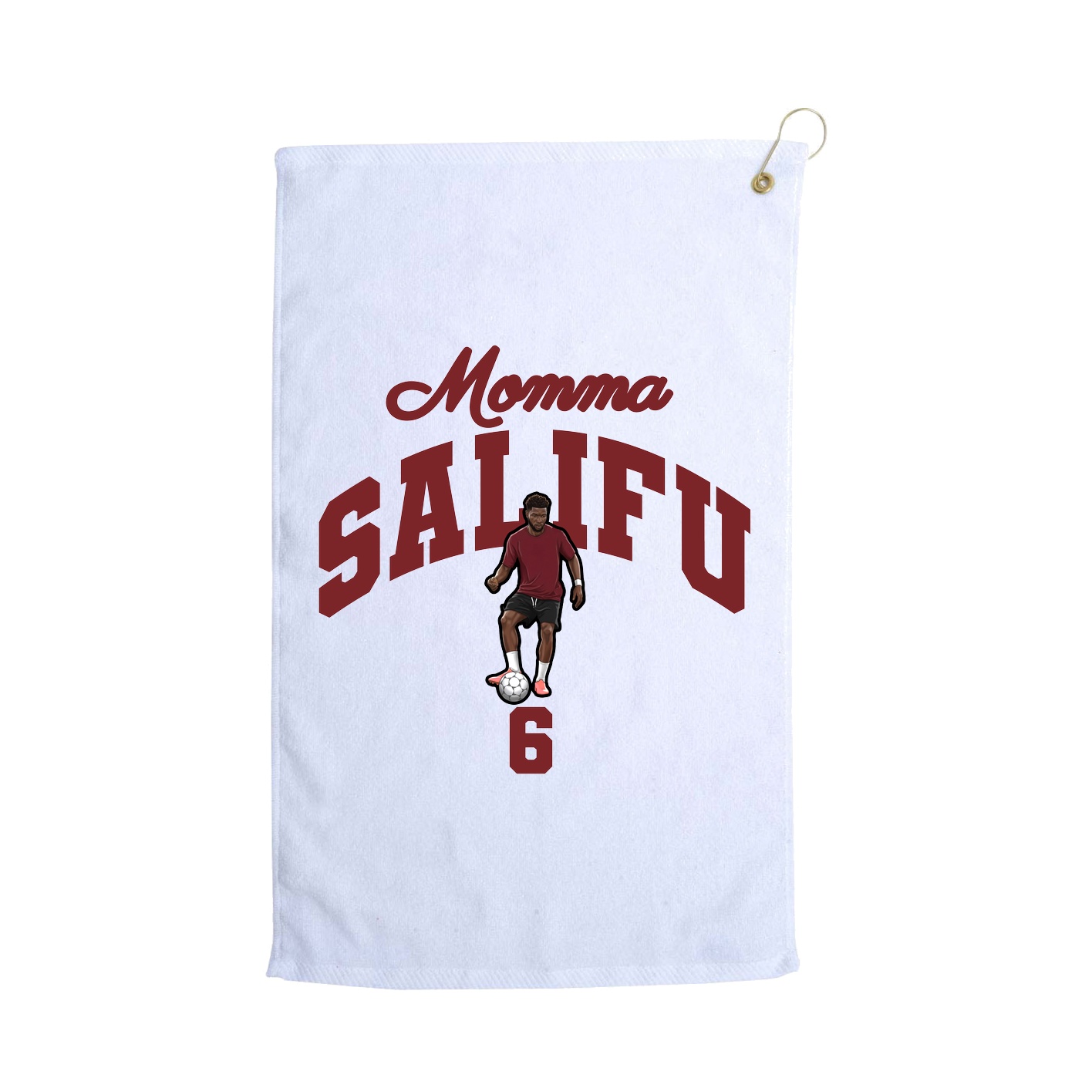 Golf Towel — Mothers Day Arch in White