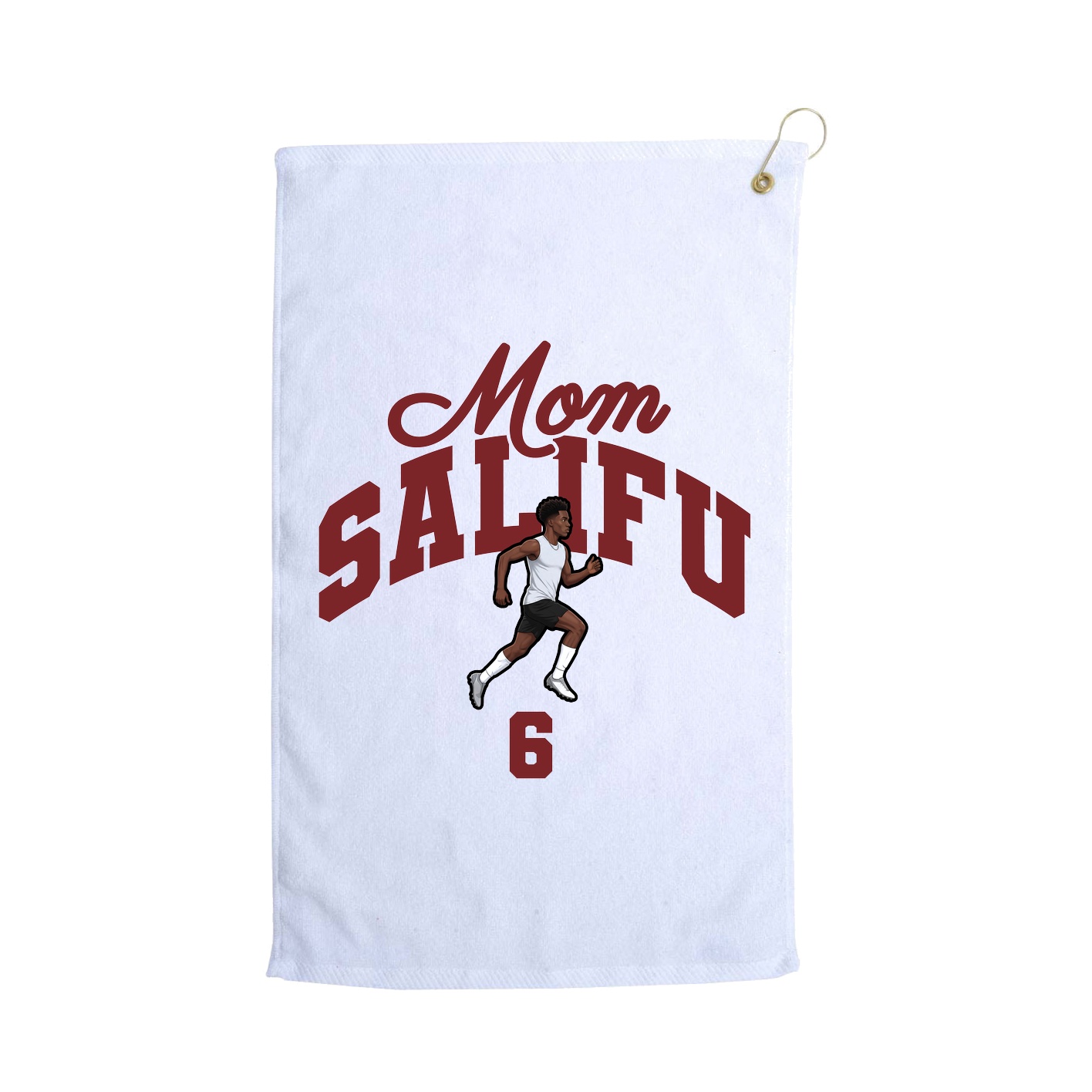 Golf Towel — Mothers Day Arch in White