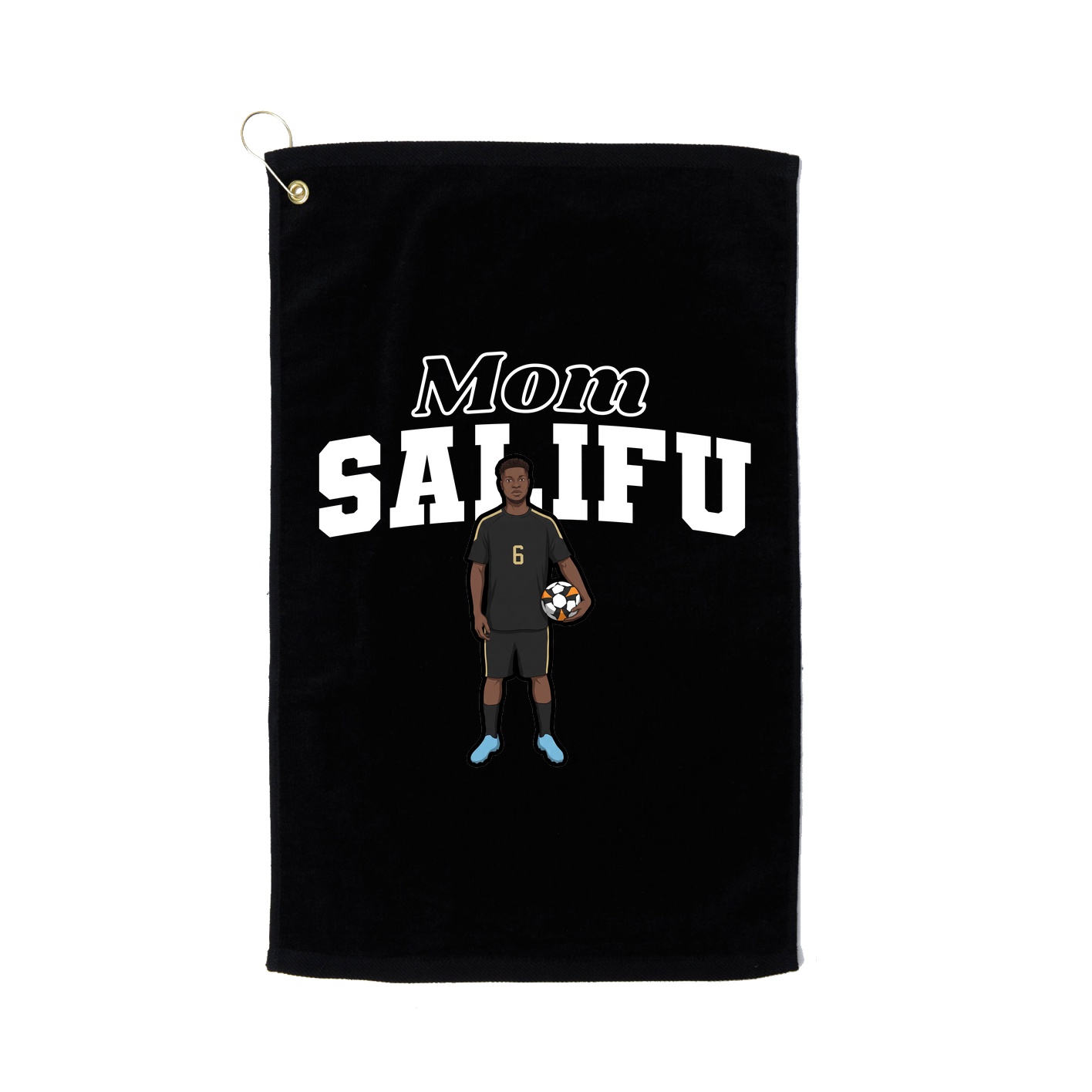 Golf Towel — Mothers Day Block in Black