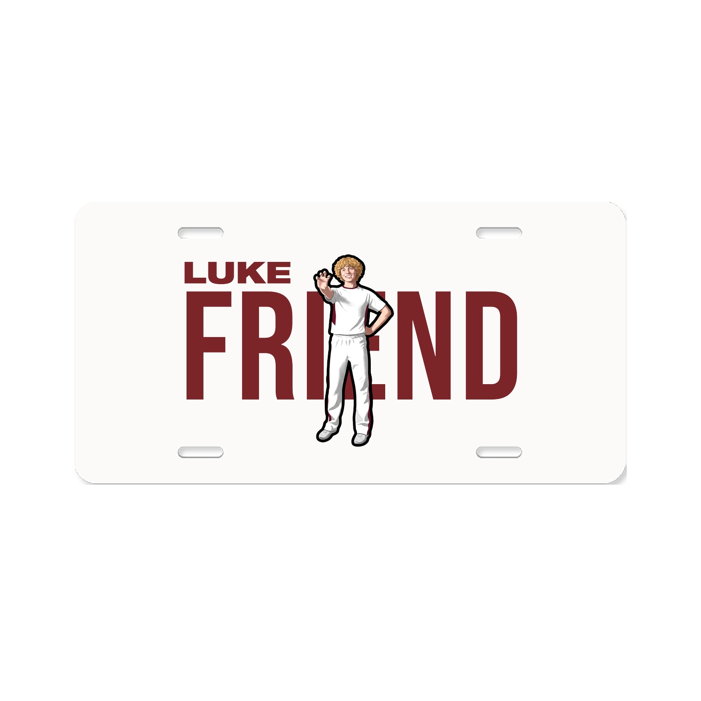 License Plate — Player Name in Classic