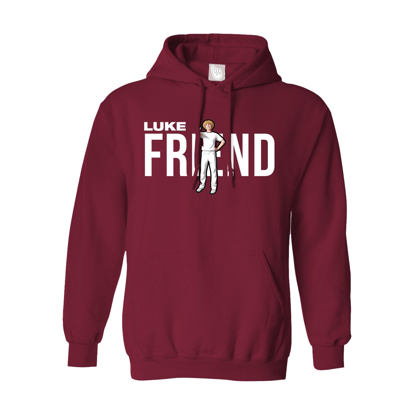 Hoodie — Player Name in Cardinal