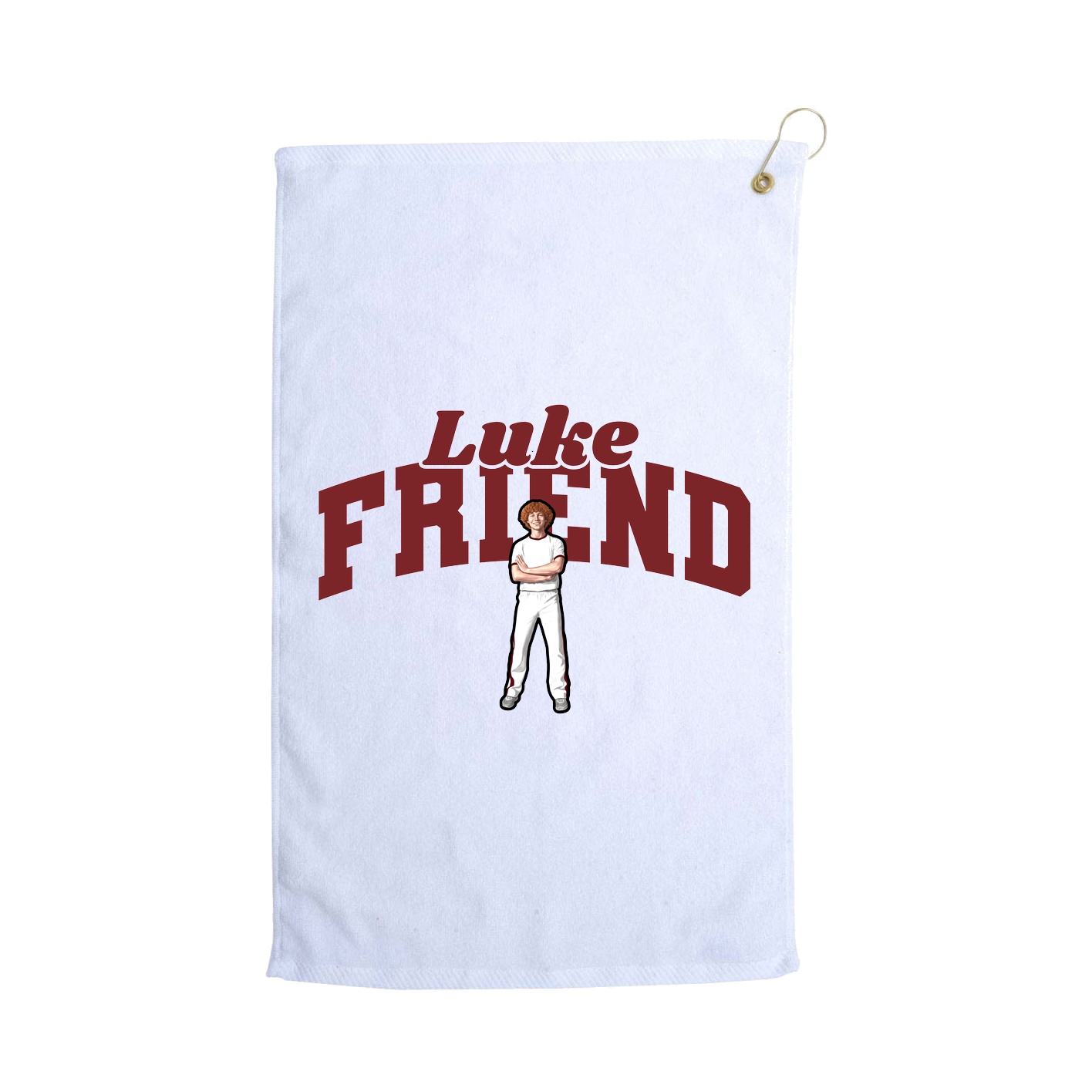 Golf Towel — Signature Arch in White