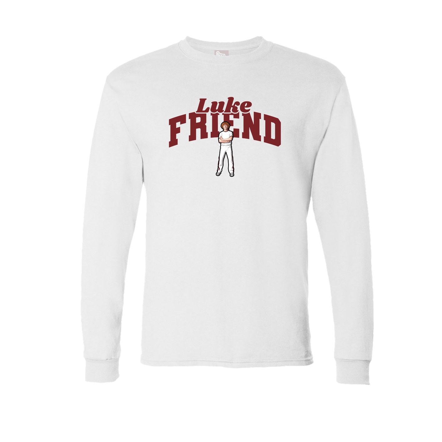 Long Sleeve Tee — Signature Arch in White