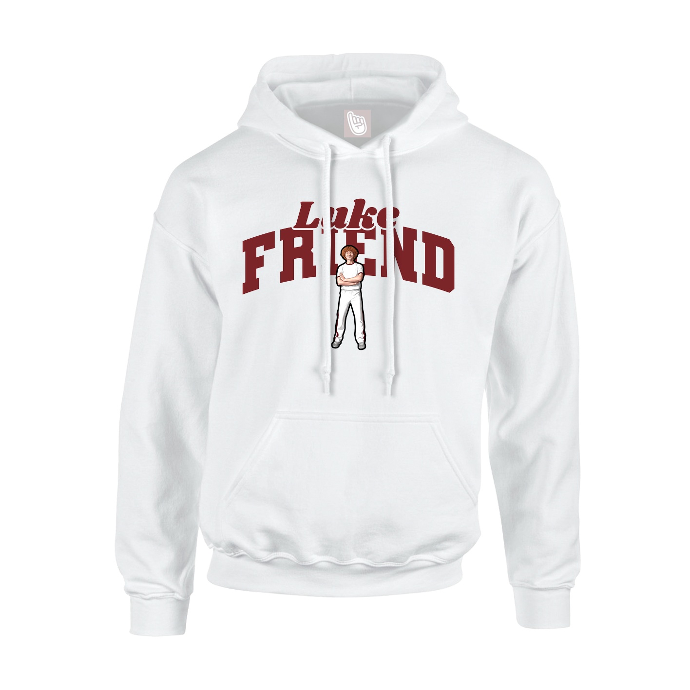 Hoodie — Signature Arch in White