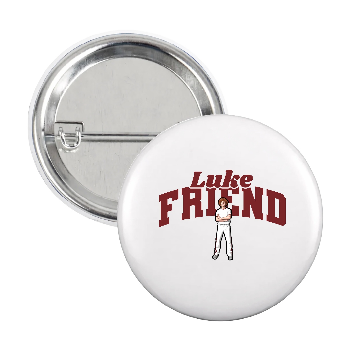 Game Day Button — Signature Arch in White