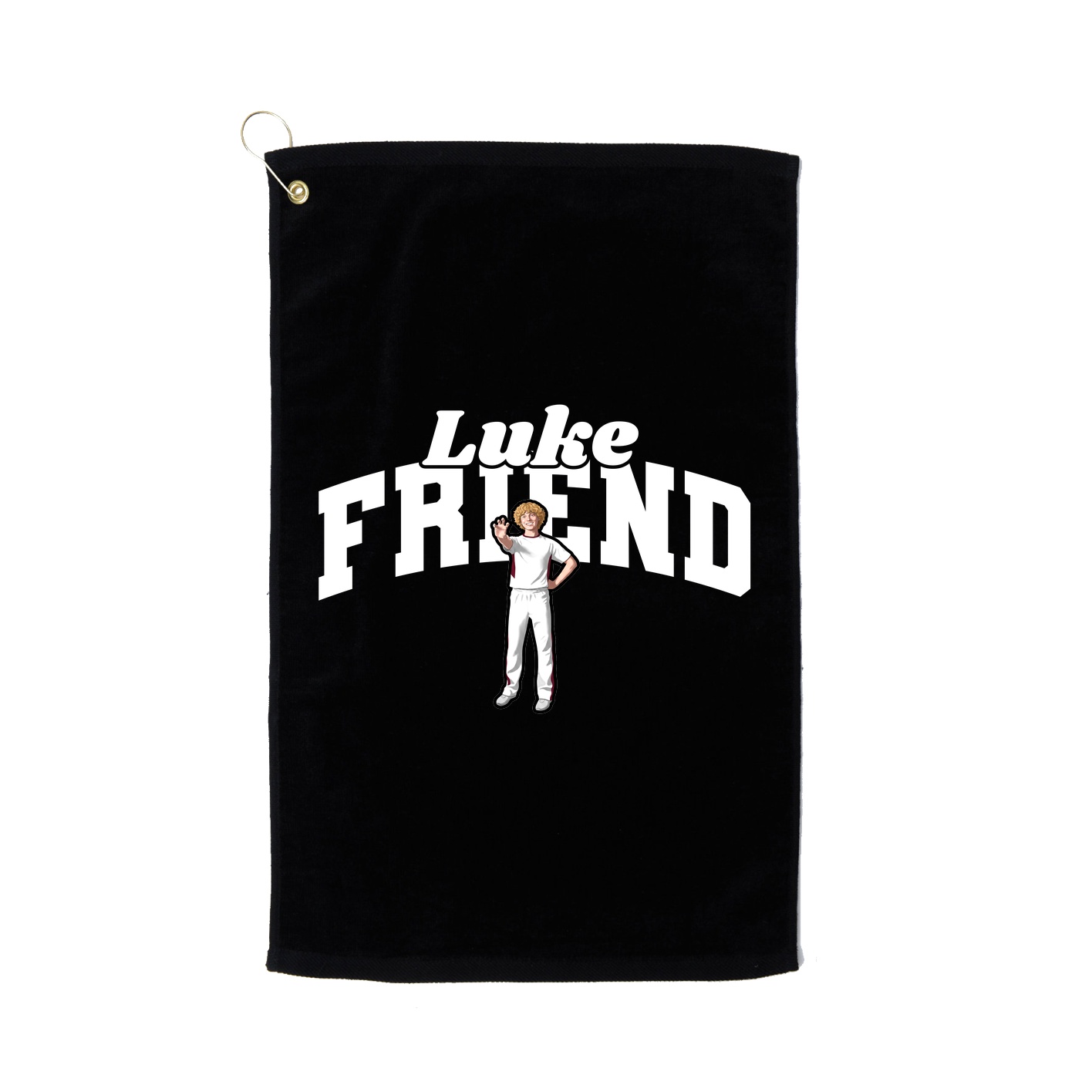 Golf Towel — Signature Arch in Black