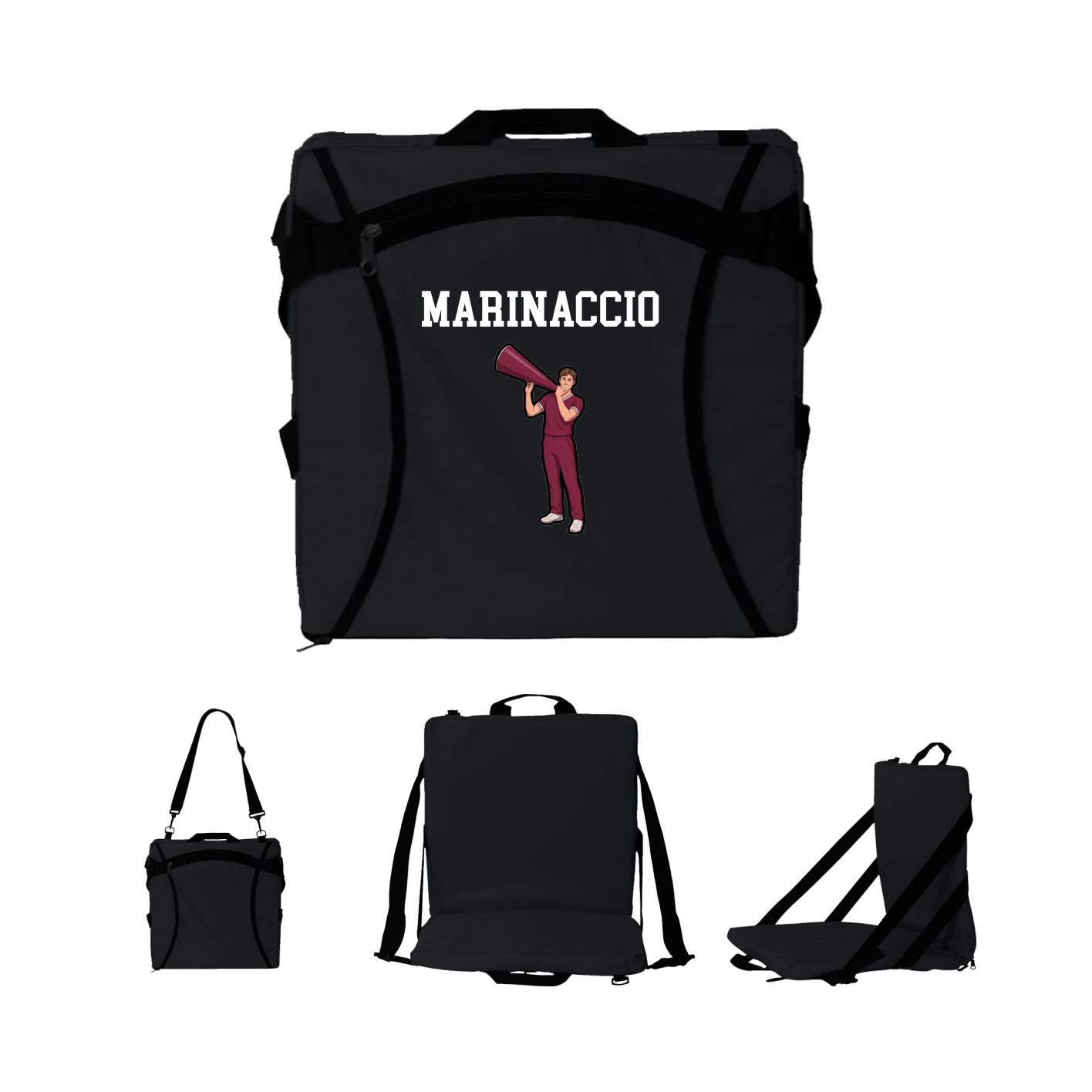 Folding Stadium Seat — Shirsey in Black