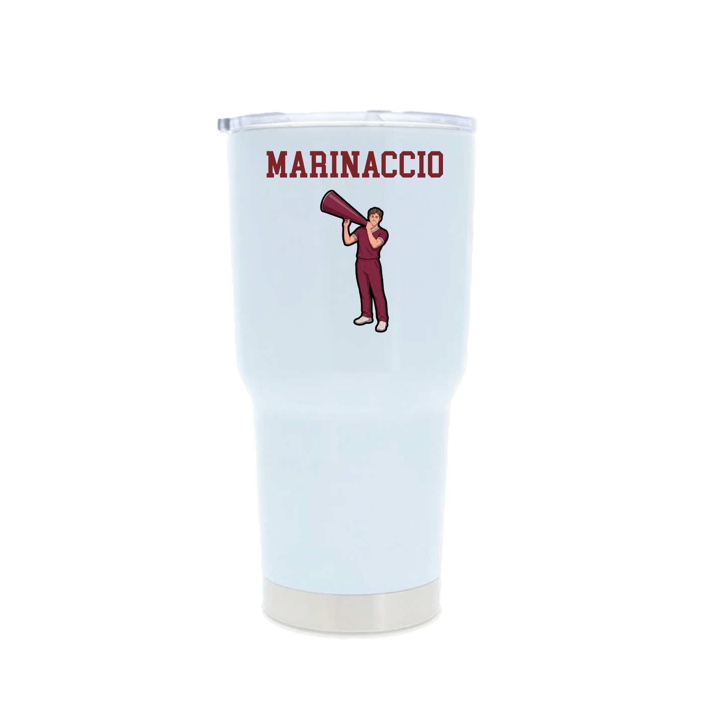 30oz Stainless Steel Tumbler — Shirsey in White