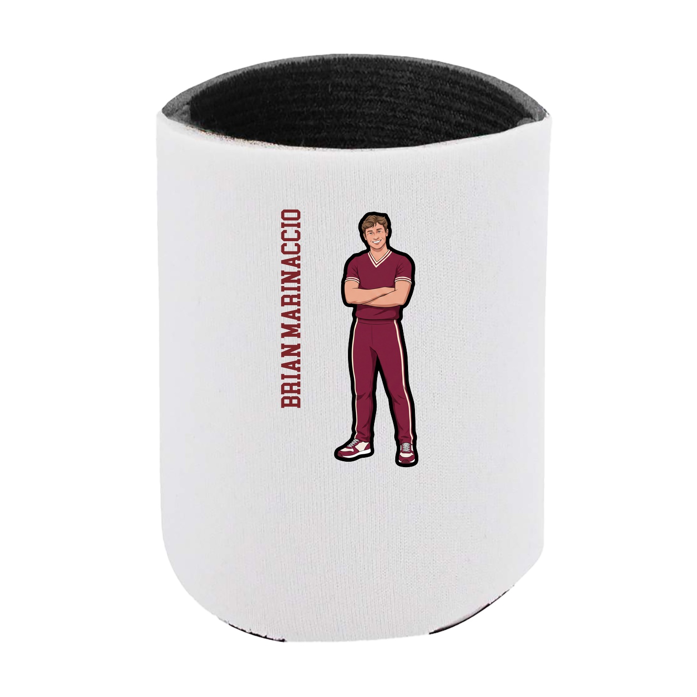 Can Holder — Name Vertical in White