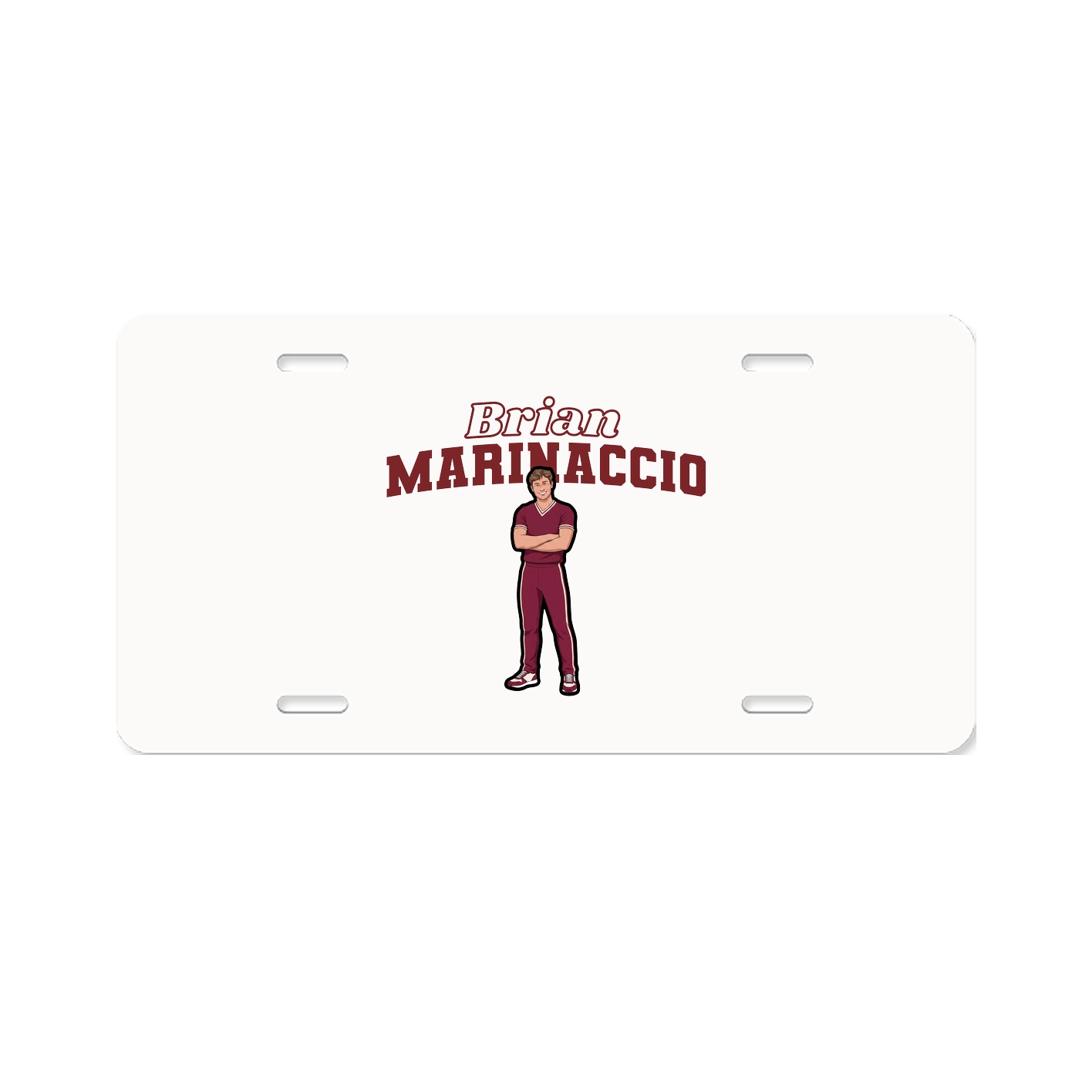 License Plate — Name Arch in Classic