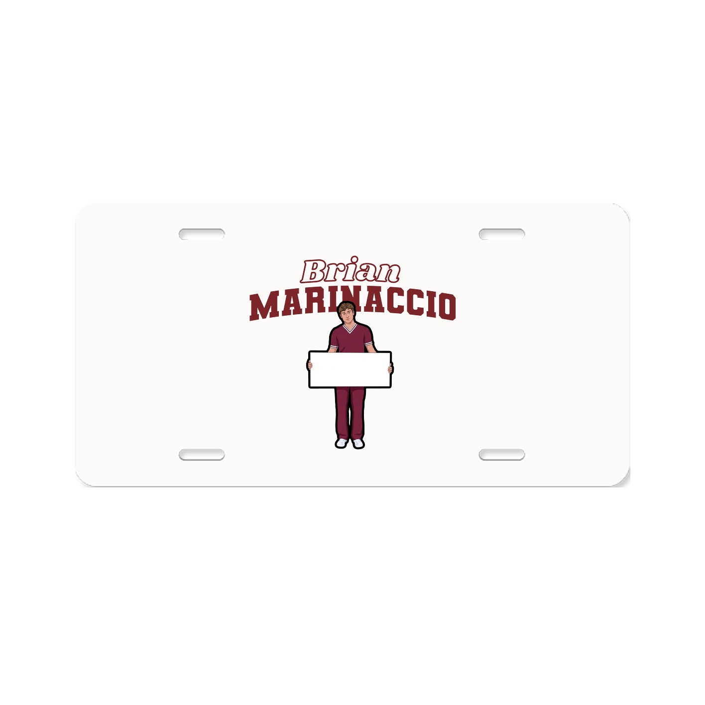 License Plate — Name Arch in Classic