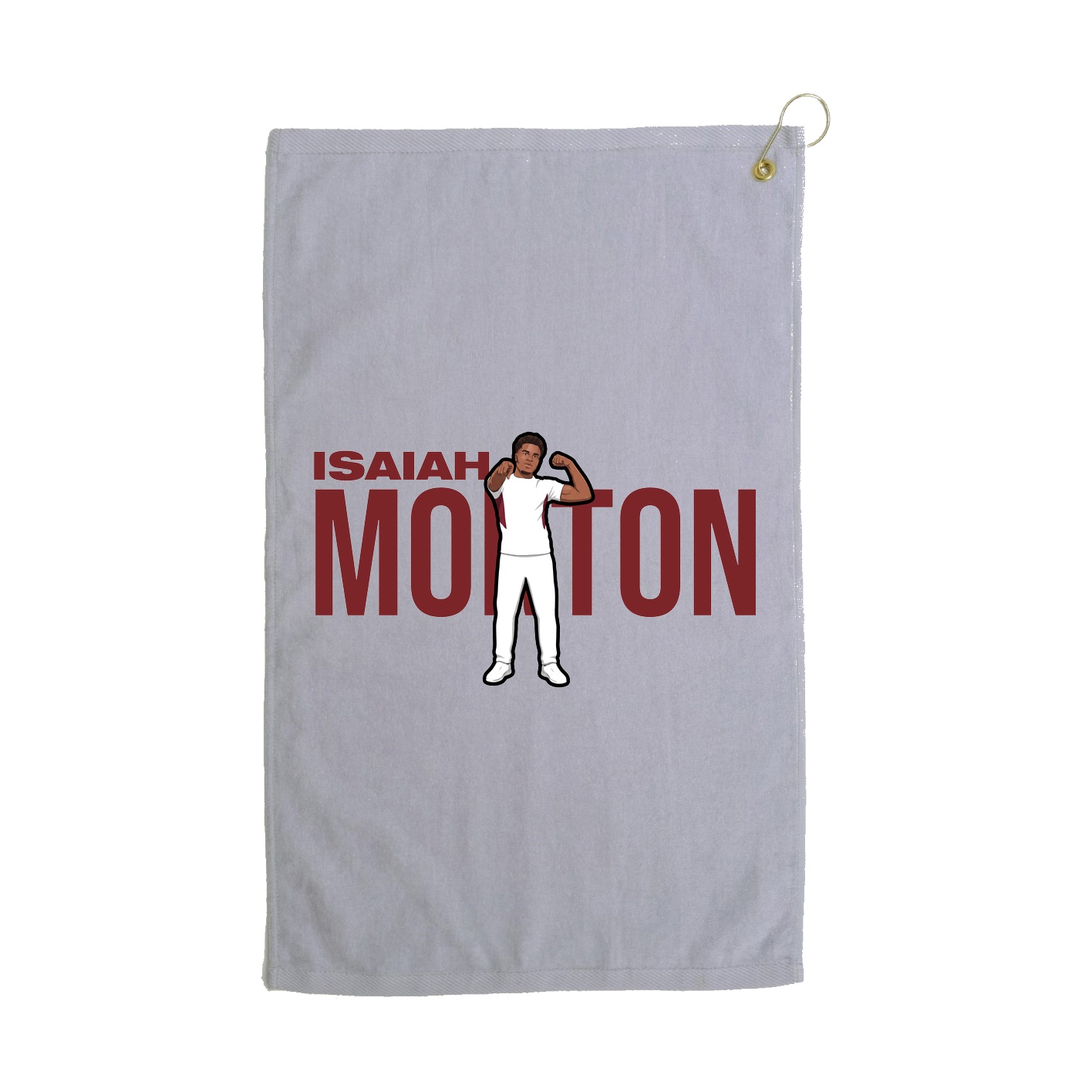 Golf Towel — Player Name in Grey