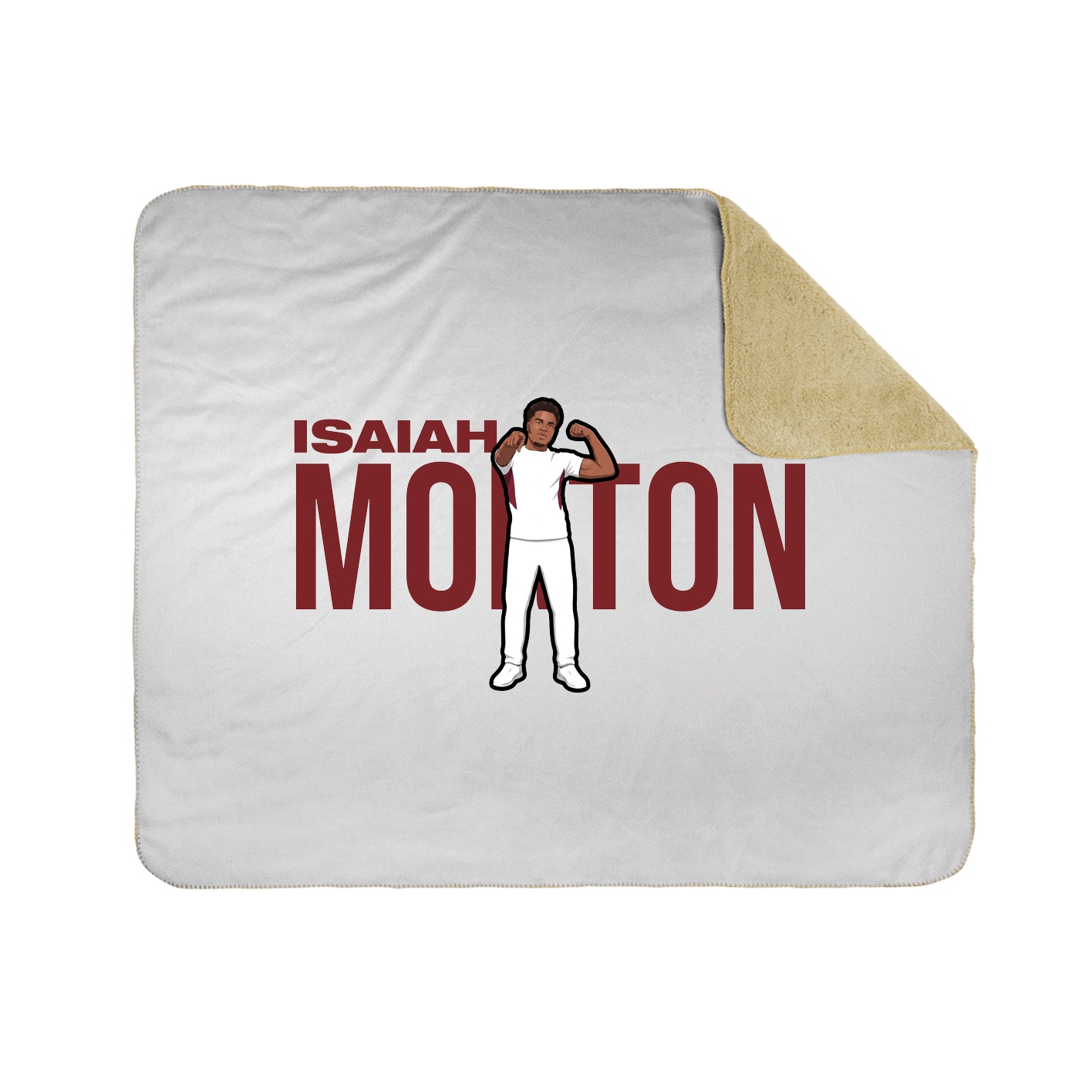 Throw Blanket — Player Name in White