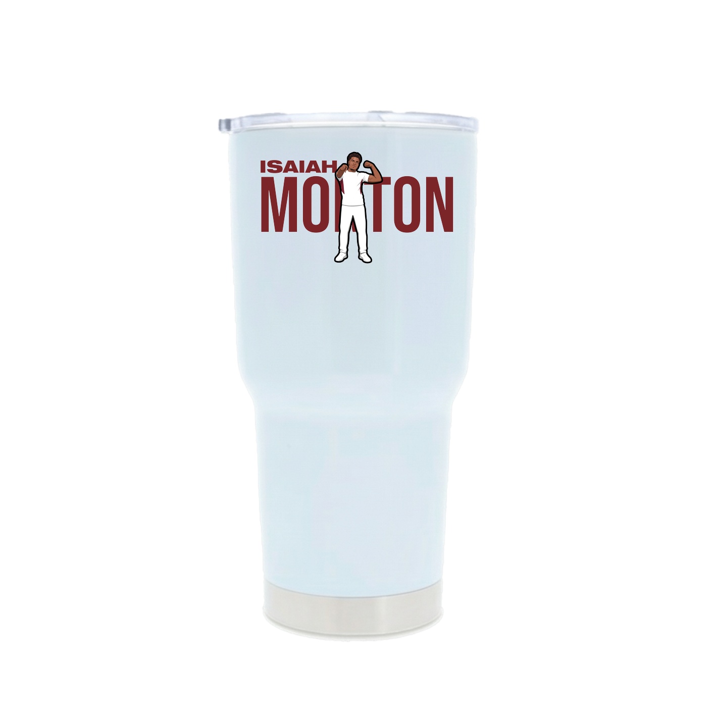 30oz Stainless Steel Tumbler — Player Name in White