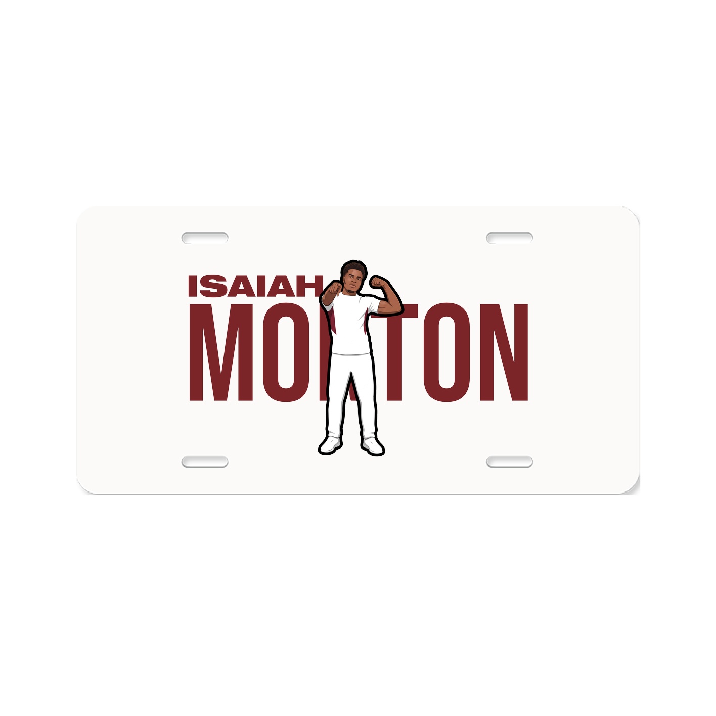 License Plate — Player Name in Classic