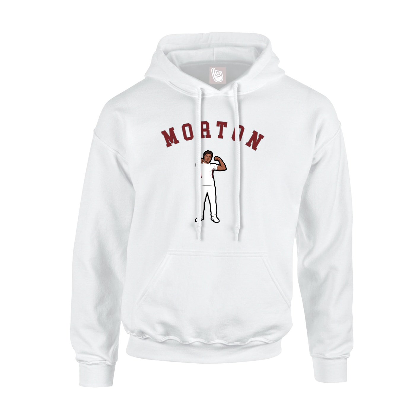 Youth Hoodie — Shirsey Arch in White