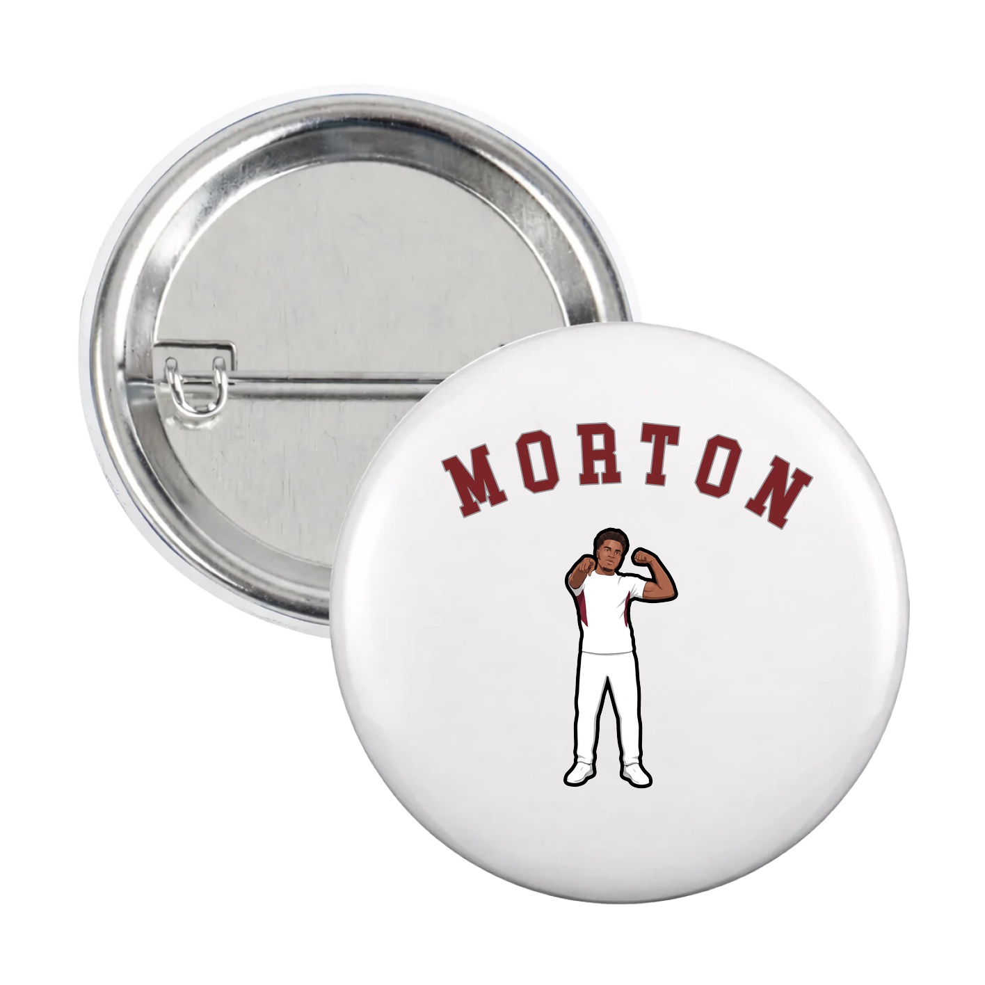 Game Day Button — Shirsey Arch in White