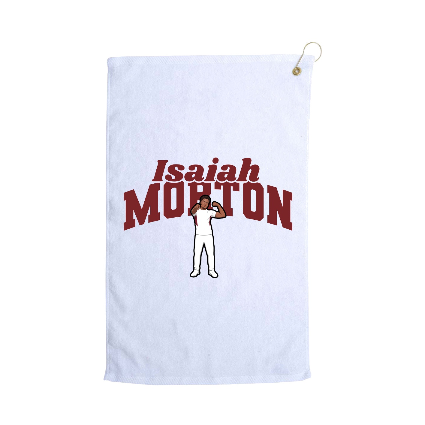 Golf Towel — Signature Arch in White