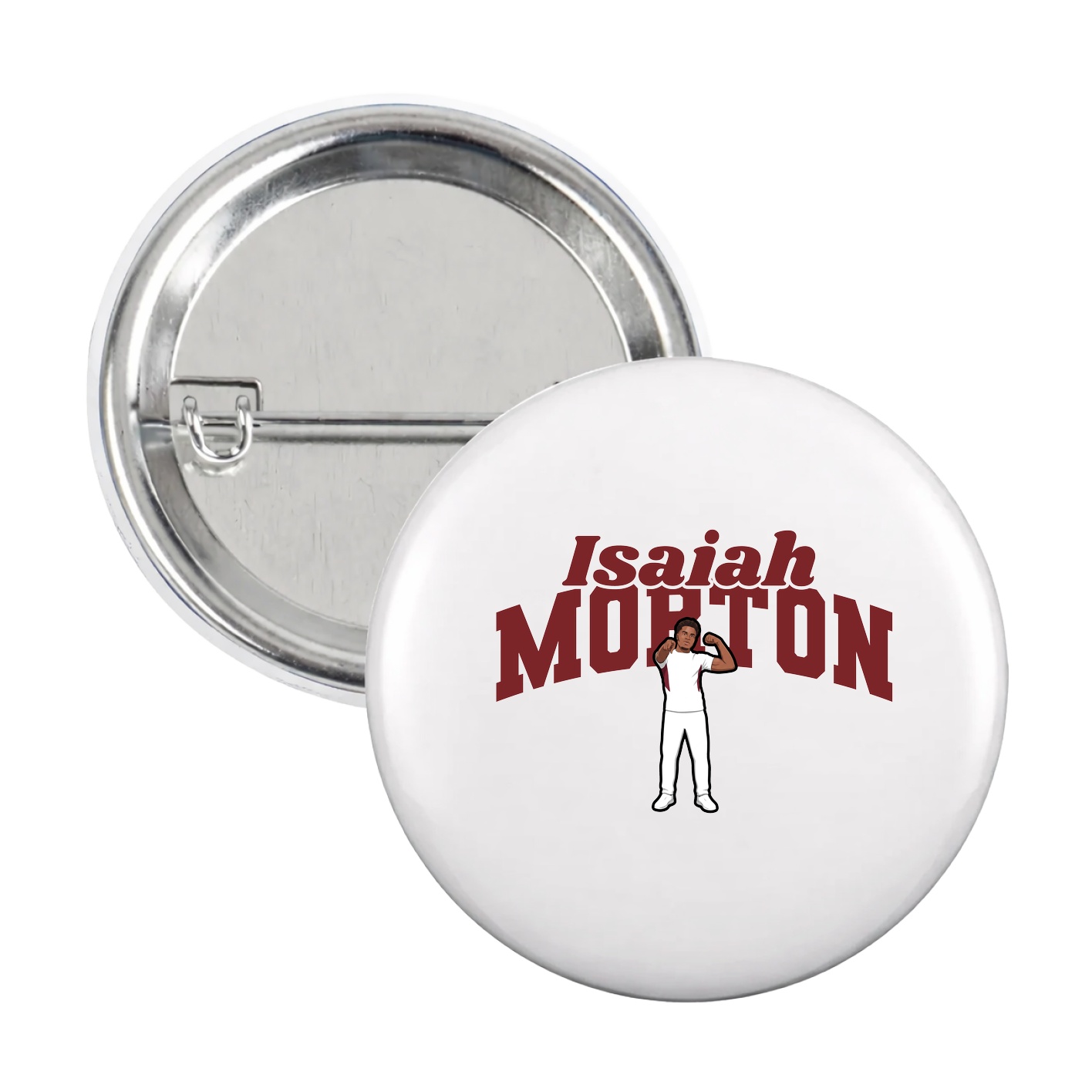 Game Day Button — Signature Arch in White