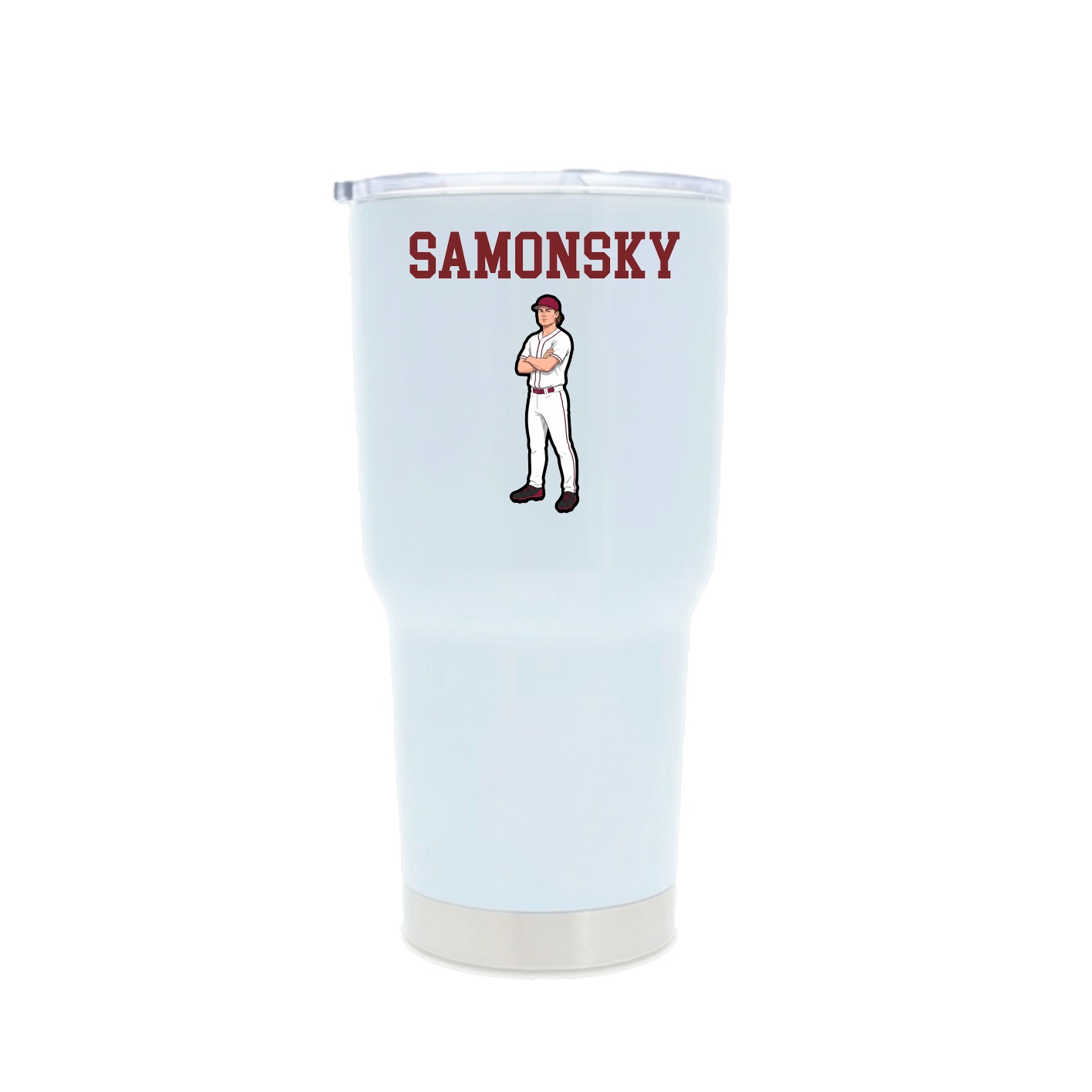 30oz Stainless Steel Tumbler — Shirsey in White
