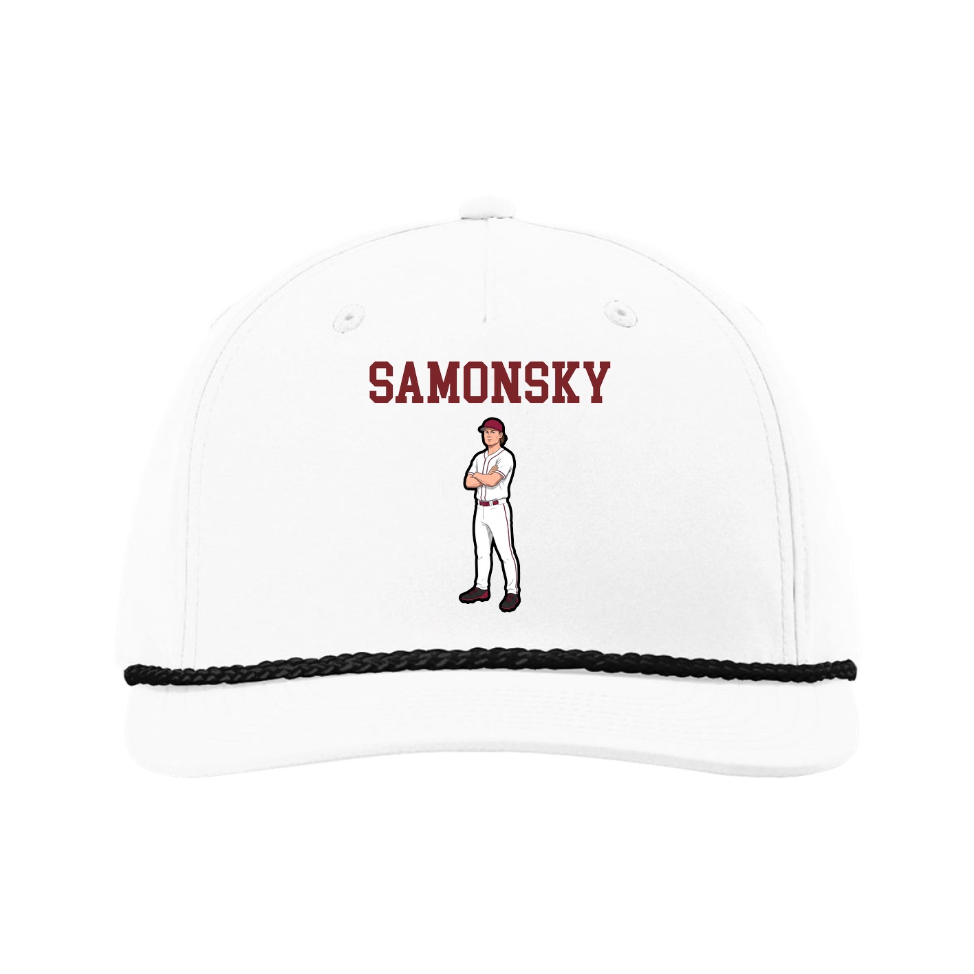Five-Panel Classic Rope Cap — Shirsey in White