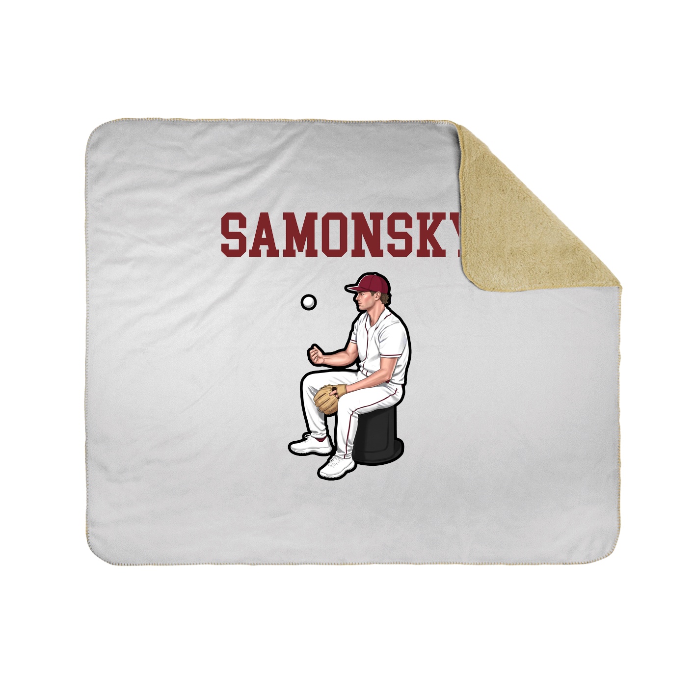 Throw Blanket — Shirsey in White