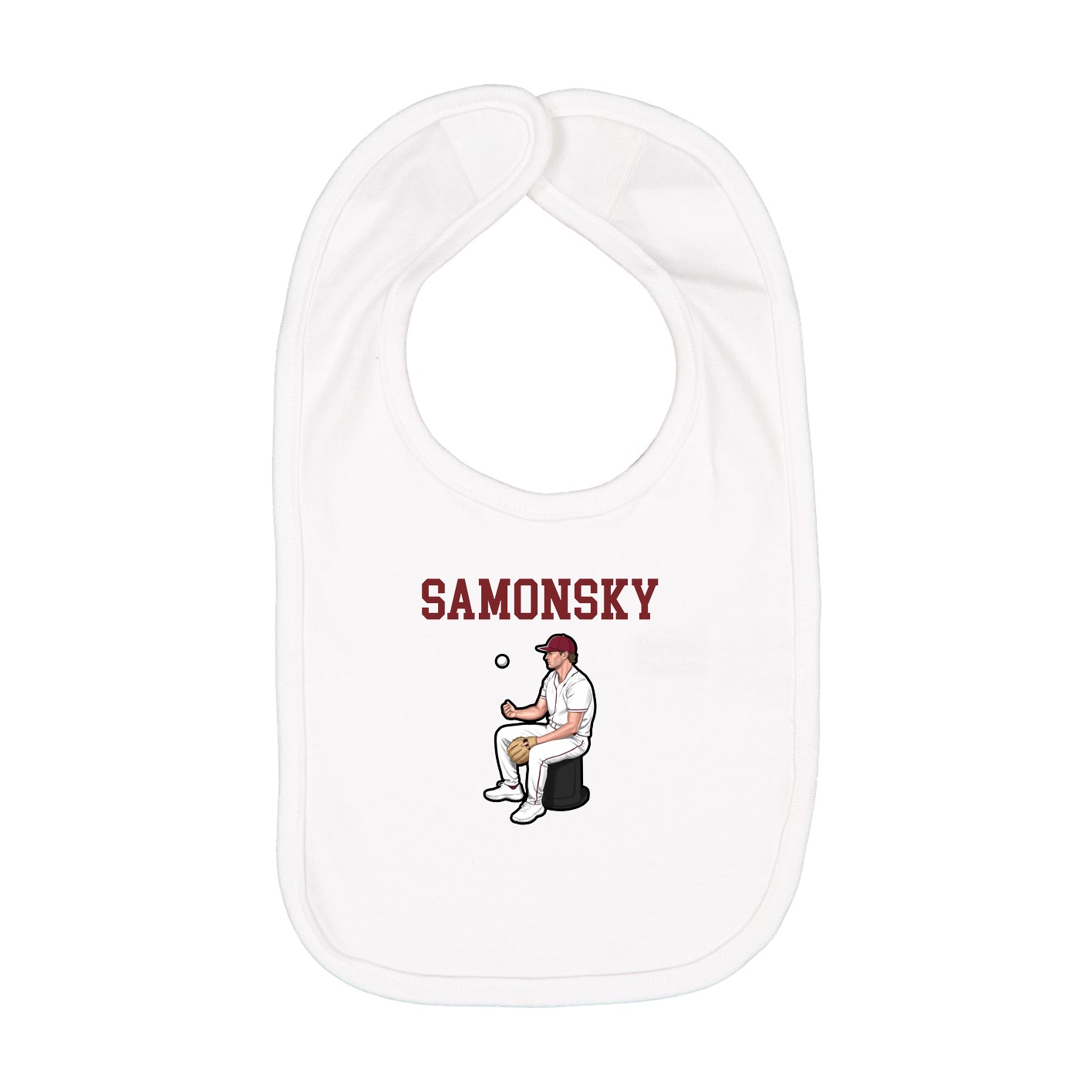 Infant Bib — Shirsey in White