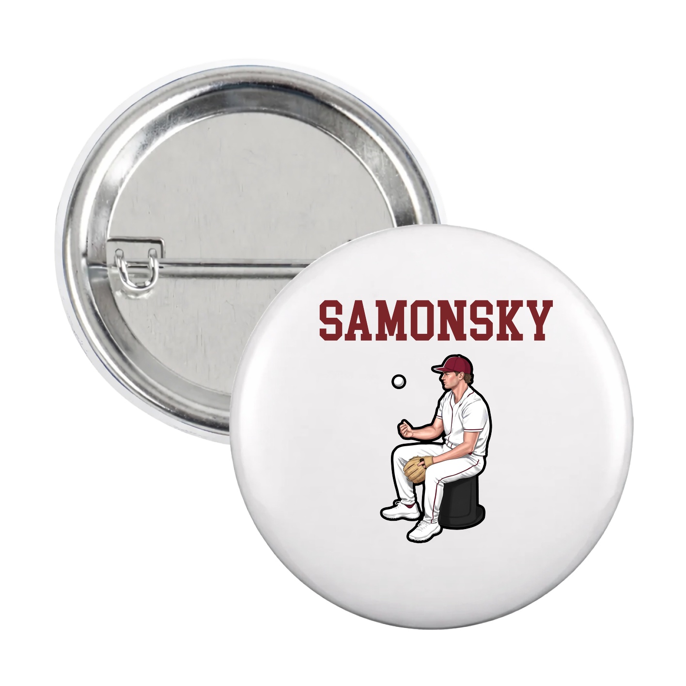 Game Day Button — Shirsey in White