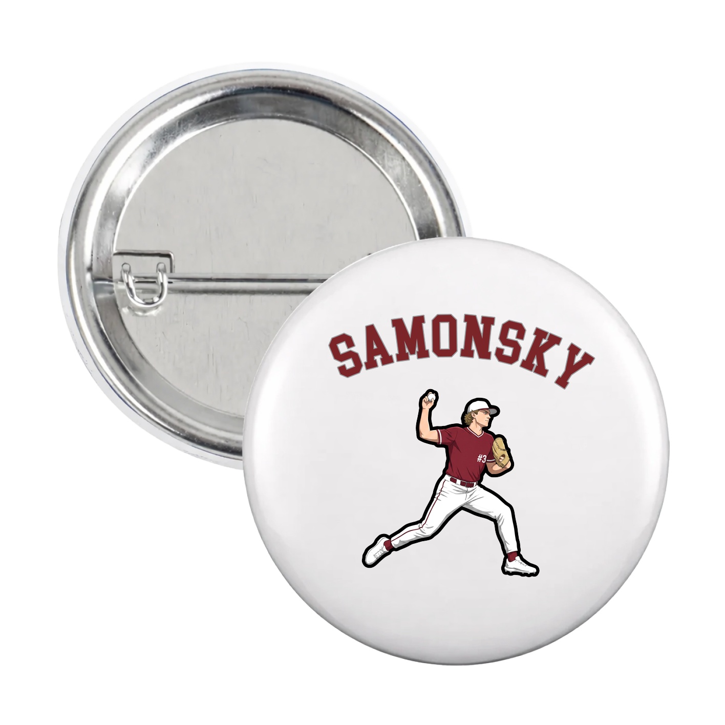 Game Day Button — Shirsey Arch in White