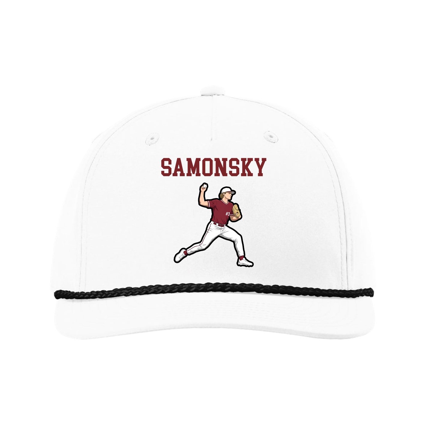 Five-Panel Classic Rope Cap — Shirsey in White