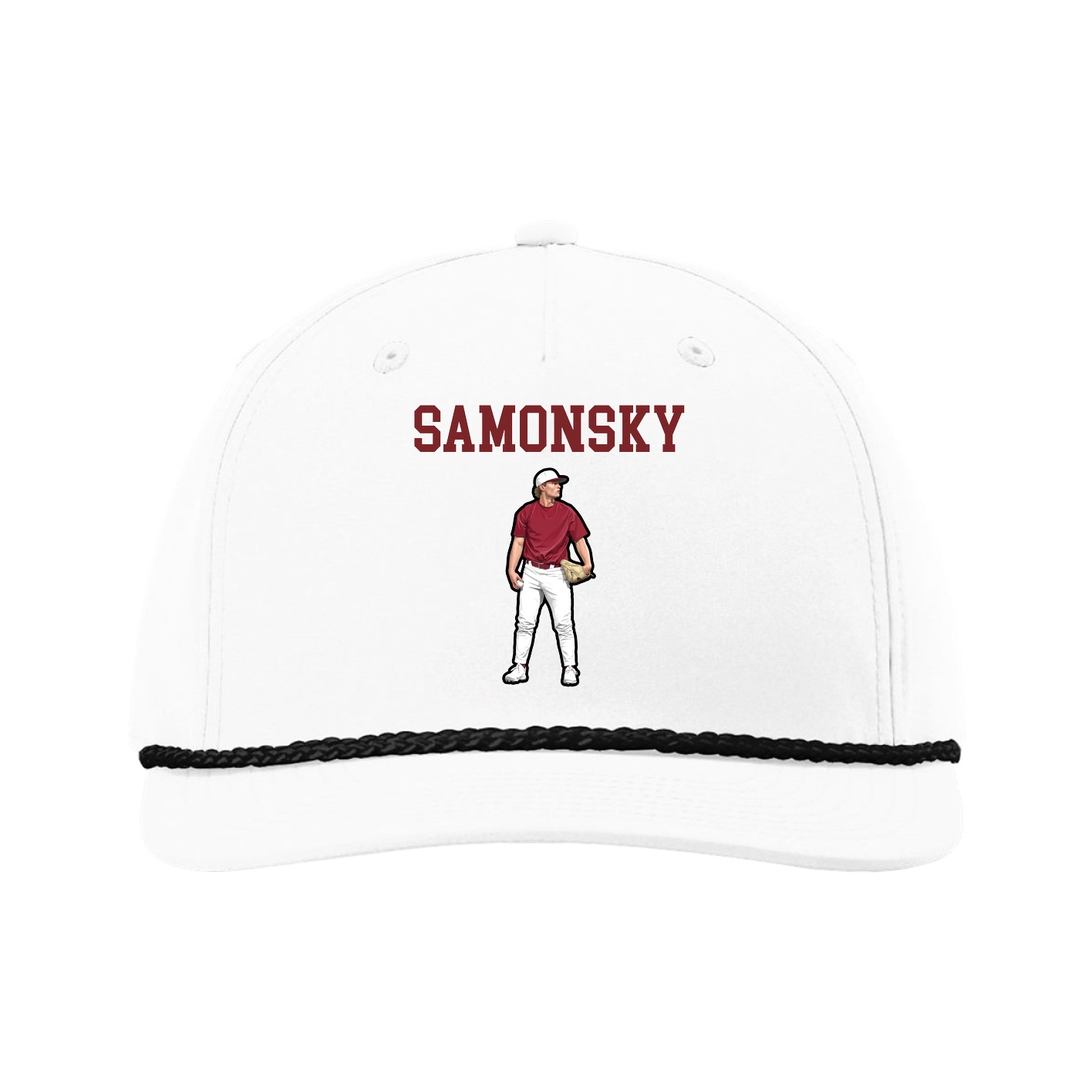 Five-Panel Classic Rope Cap — Shirsey in White