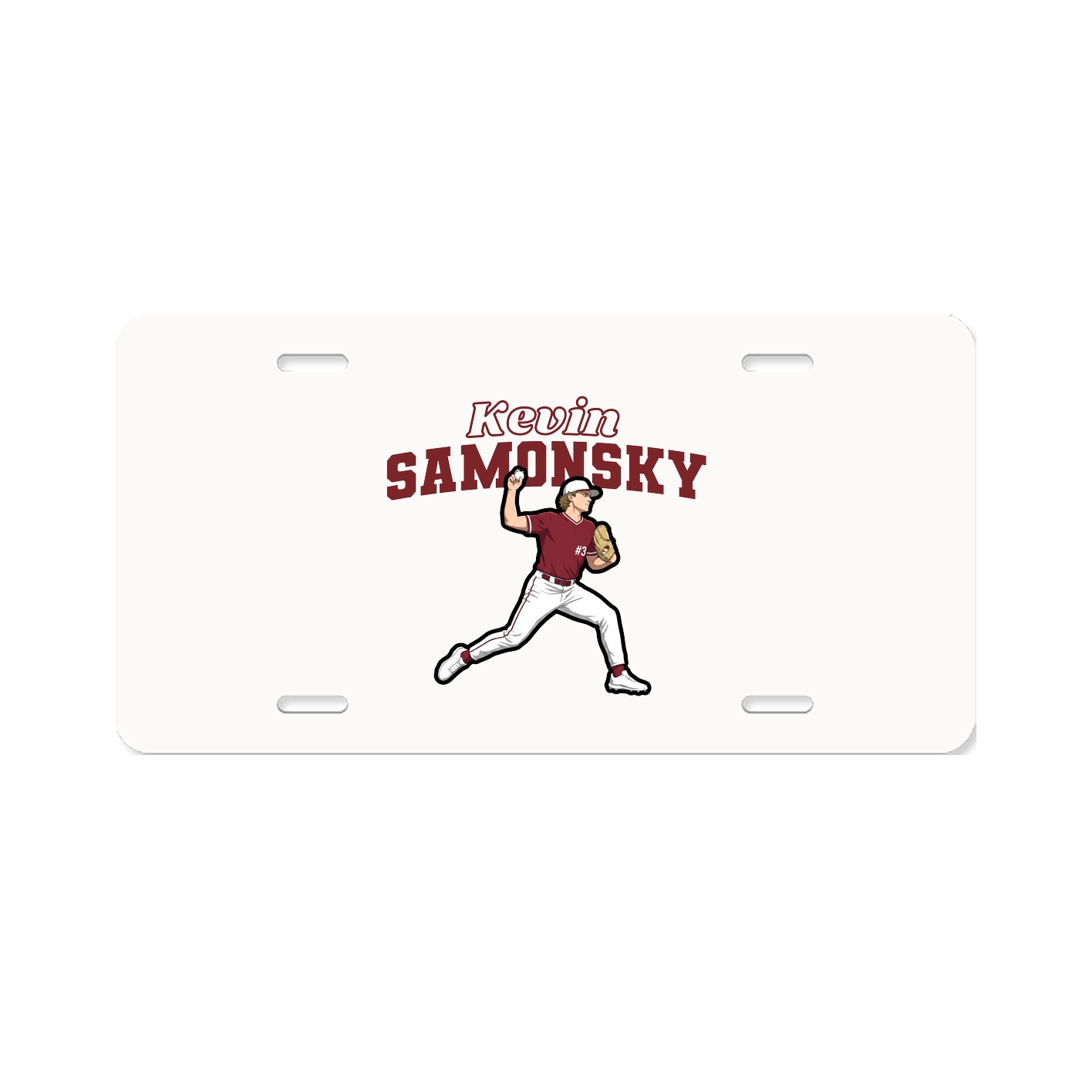 License Plate — Name Arch in Classic